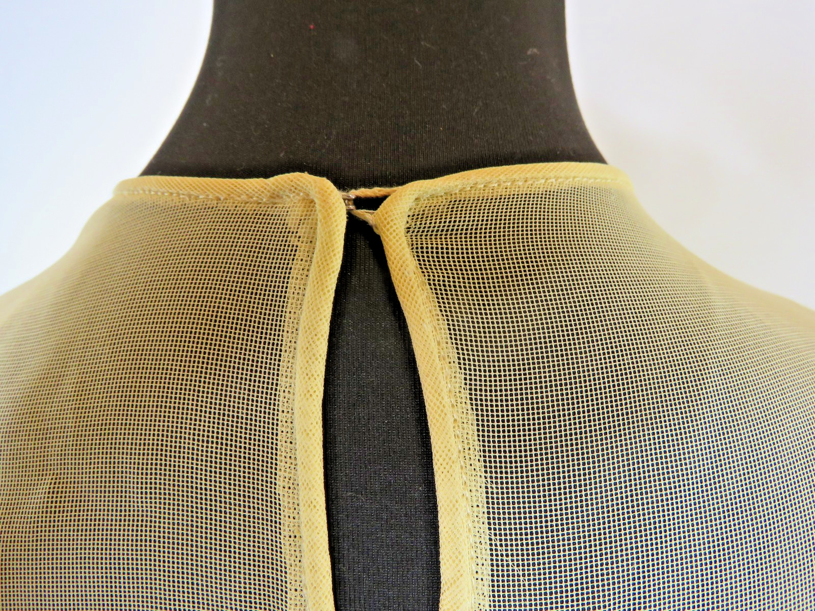 VINTAGE 1950’s FRED PERLBERG Dance Originals Yellow Dress S M Formal Gown EUC