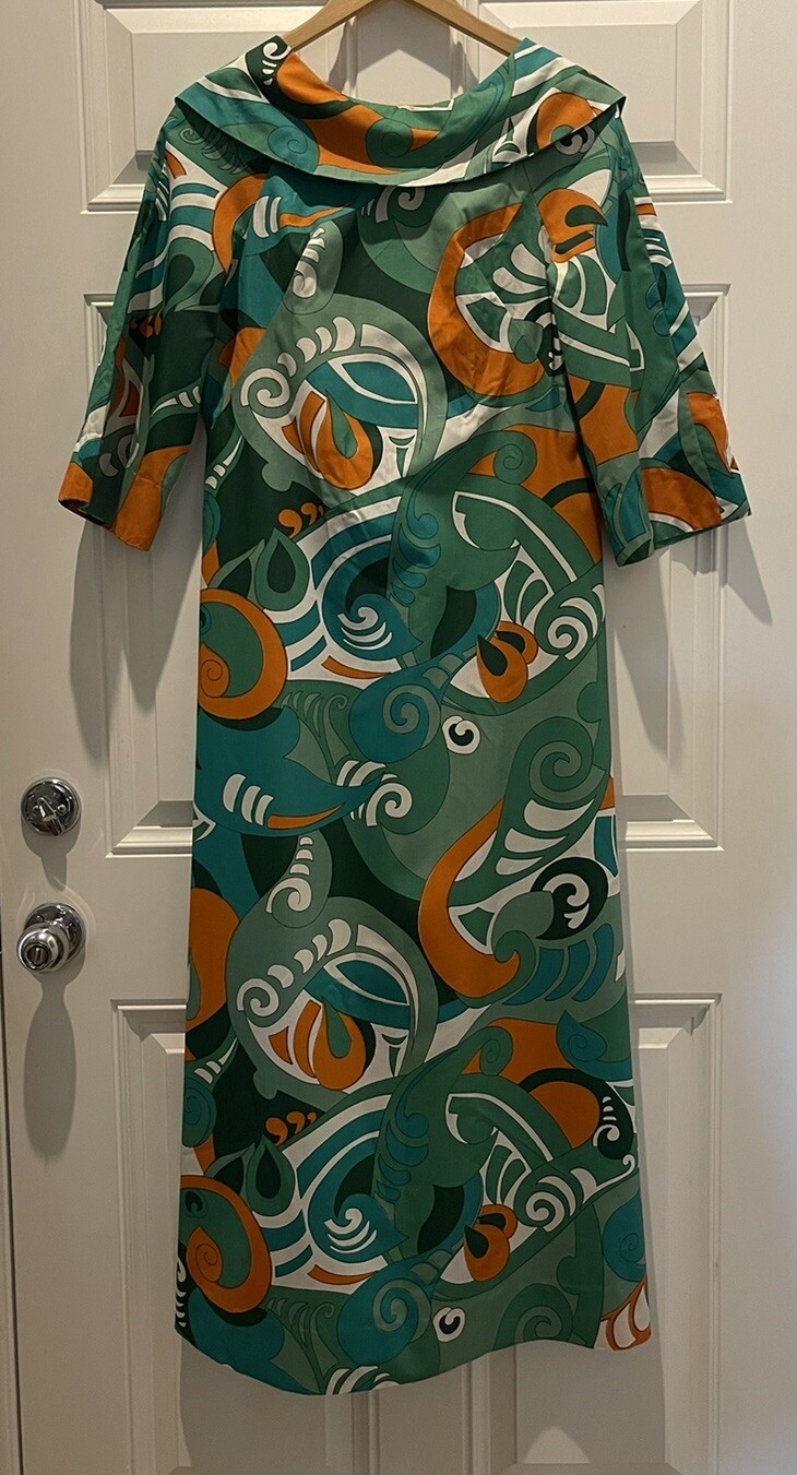 Vintage Women’s 60’s Hostess Dress Home Made EUC Measurements Current Size 8