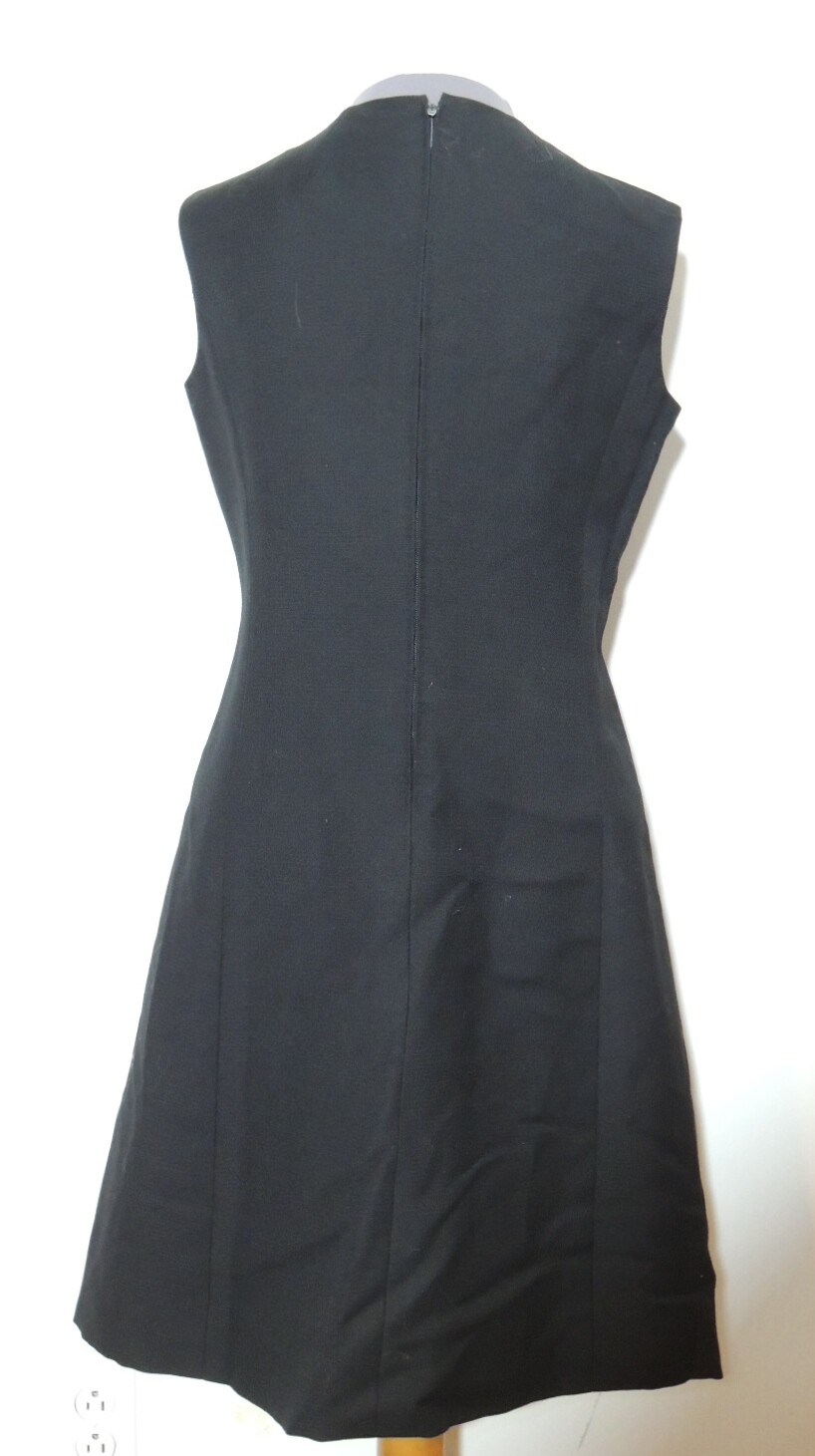 1960’s Originala Black Wool blend Dress w Jacket MED