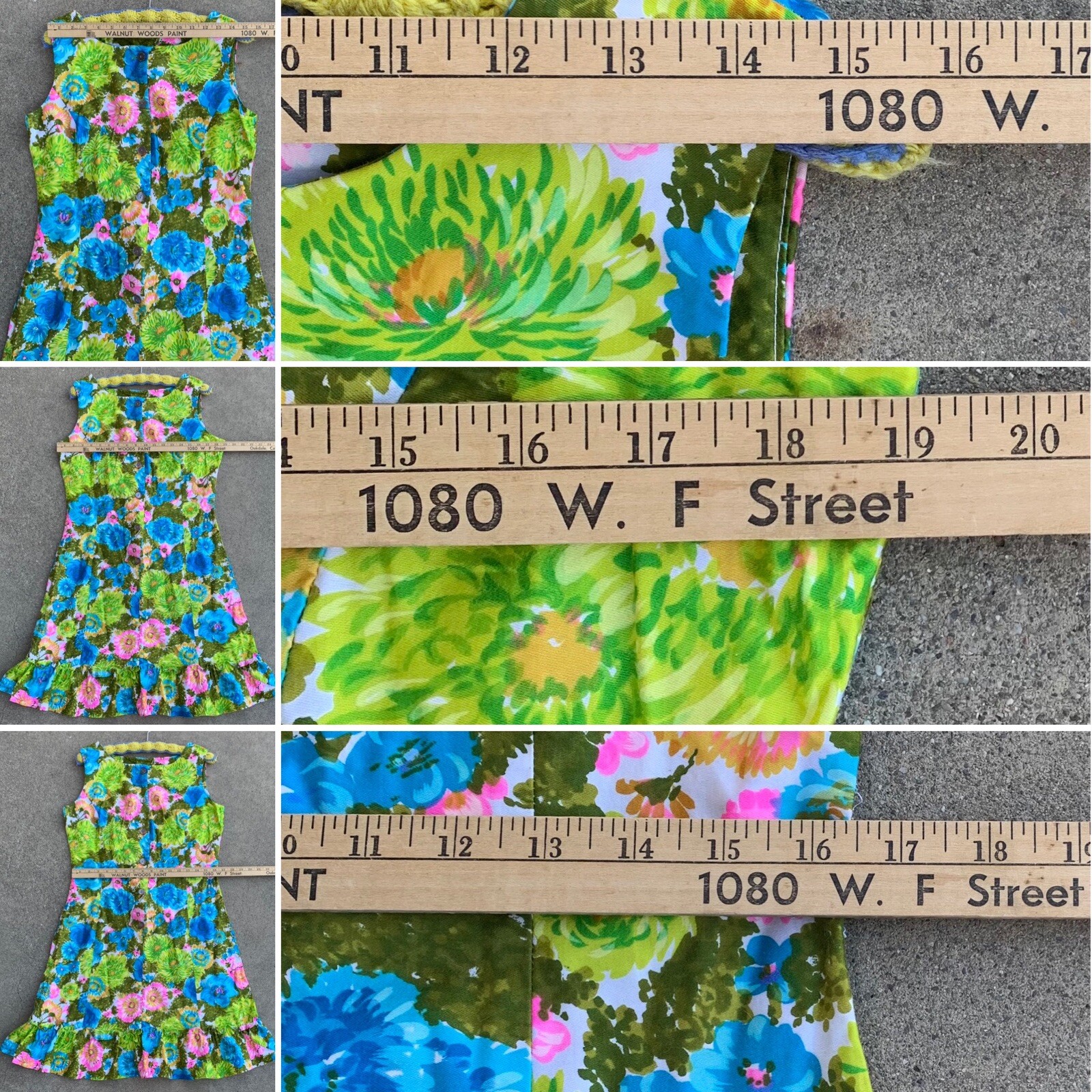 Vintage Dash About dress colorful floral sleeveless