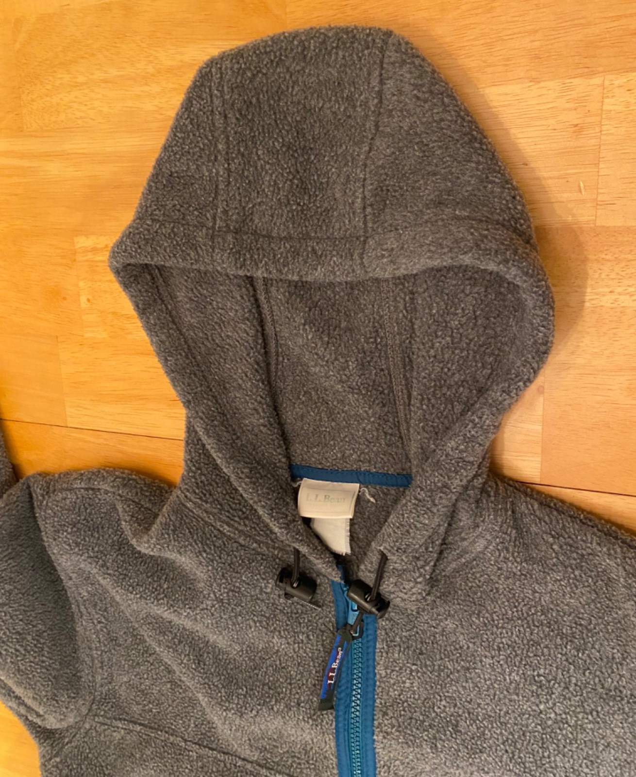 VTG L.L. Bean Fleece Jacket Women’s Med/Large Gray Full Zip Freeport Maine YKK