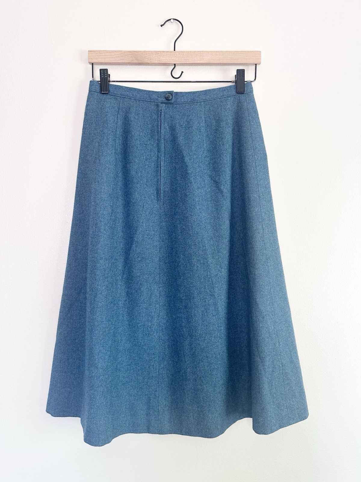 VTG Pendleton 1970’s Skirt Women’s 100% Pure Virgin Wool Teal Size 12 USA