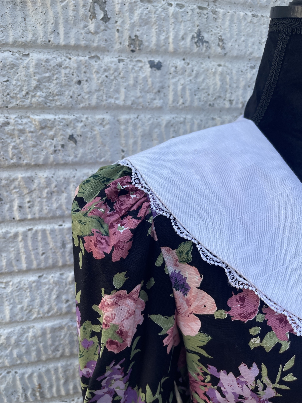 Vintage Floral Cottage Dress Size 10 Tina Barrie 100% Cotton USA Made