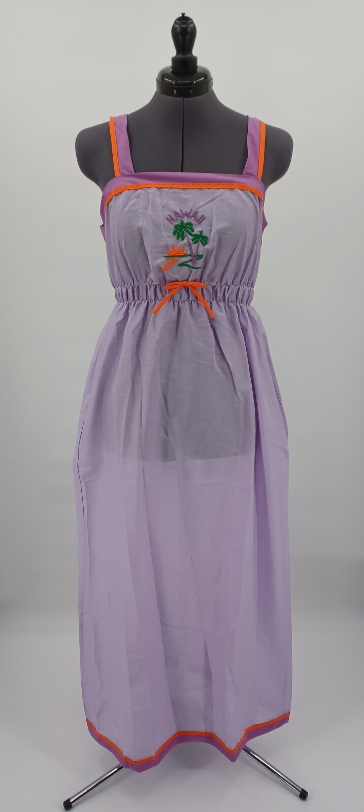 Vintage 1960s 70s NOS Springmaid Cotton Hawaiian Dress New Tags Small