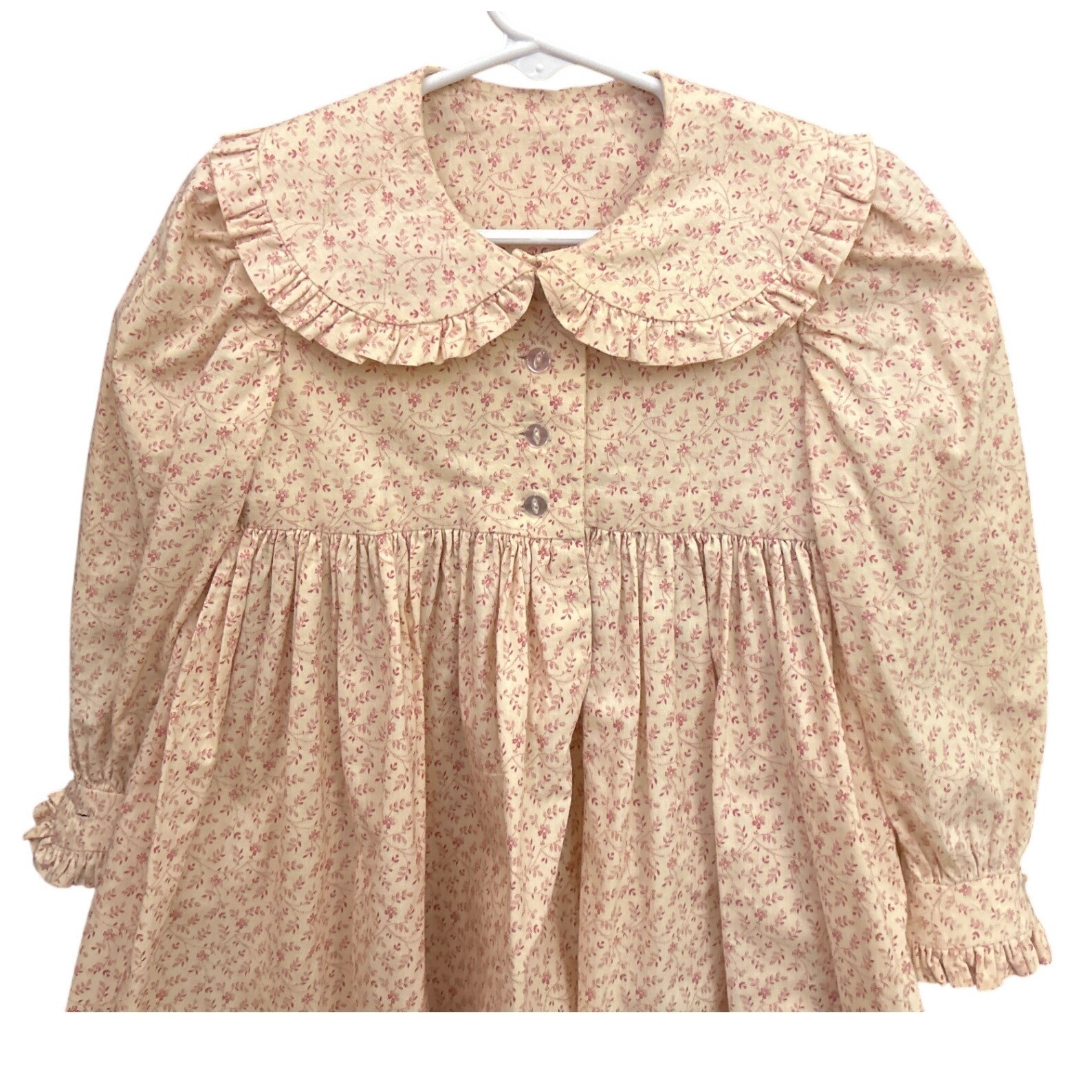 Vintage Stitches by Sue Floral Dress Cottagecore Prairie