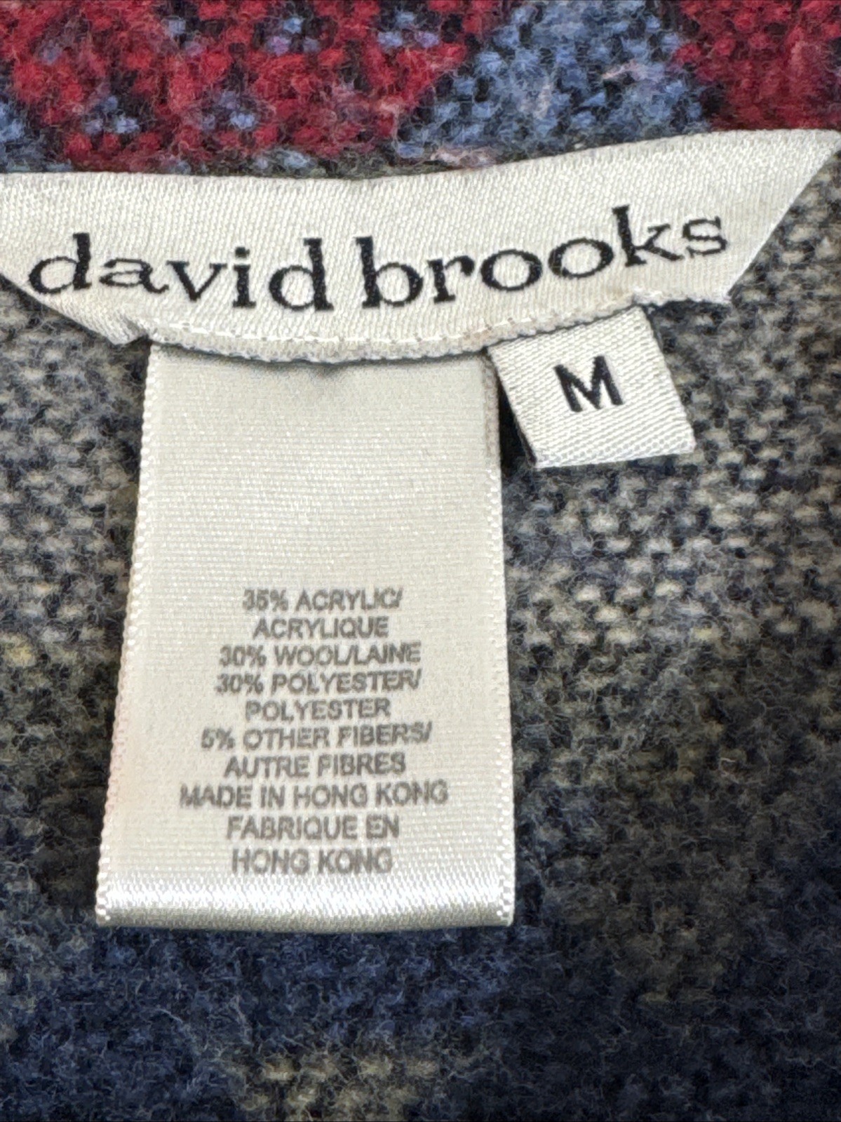 VTG Aztec Western Wool Blend Jacket Shacket Southwestern Hipster David Brooks M