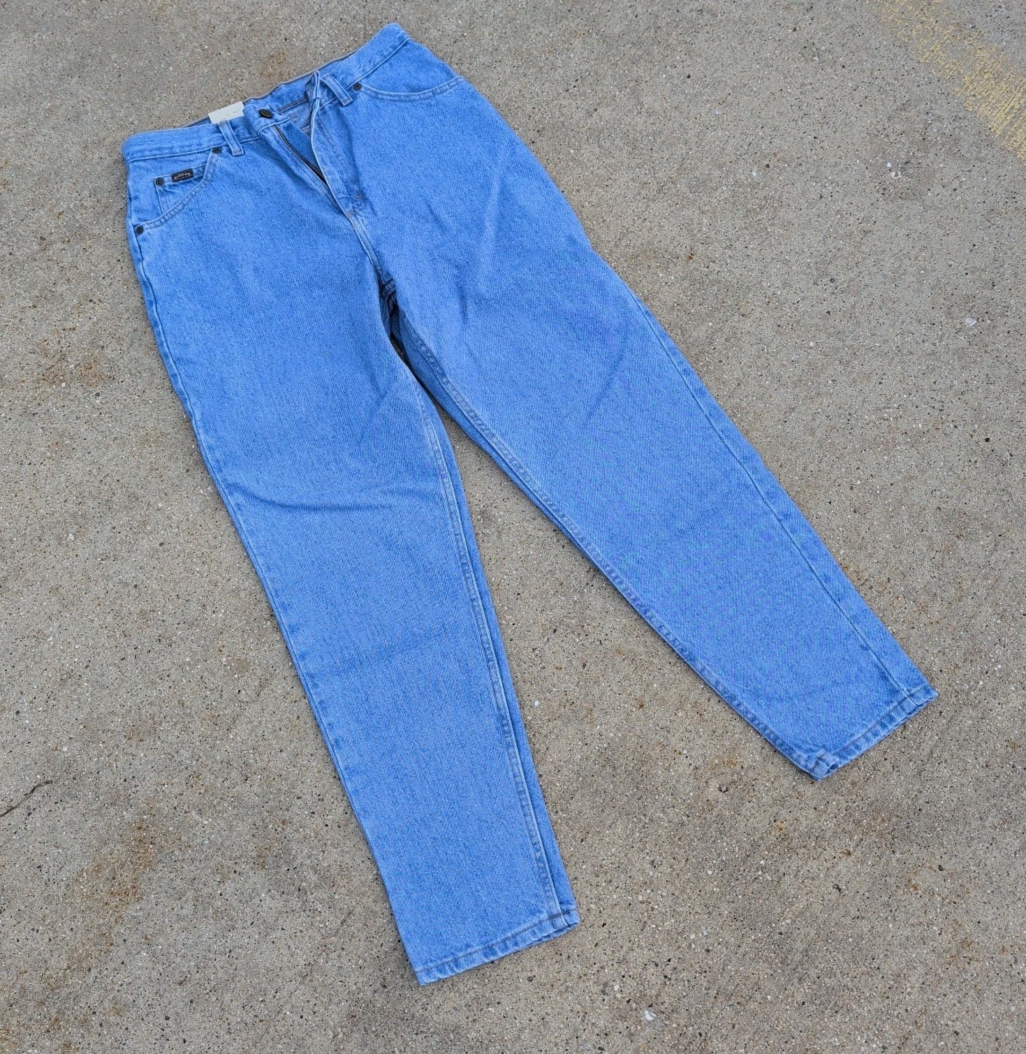NOS 90s Lee Riders Misses Relaxed Tapered Leg USA Made 12 Petite NWT Deadstock