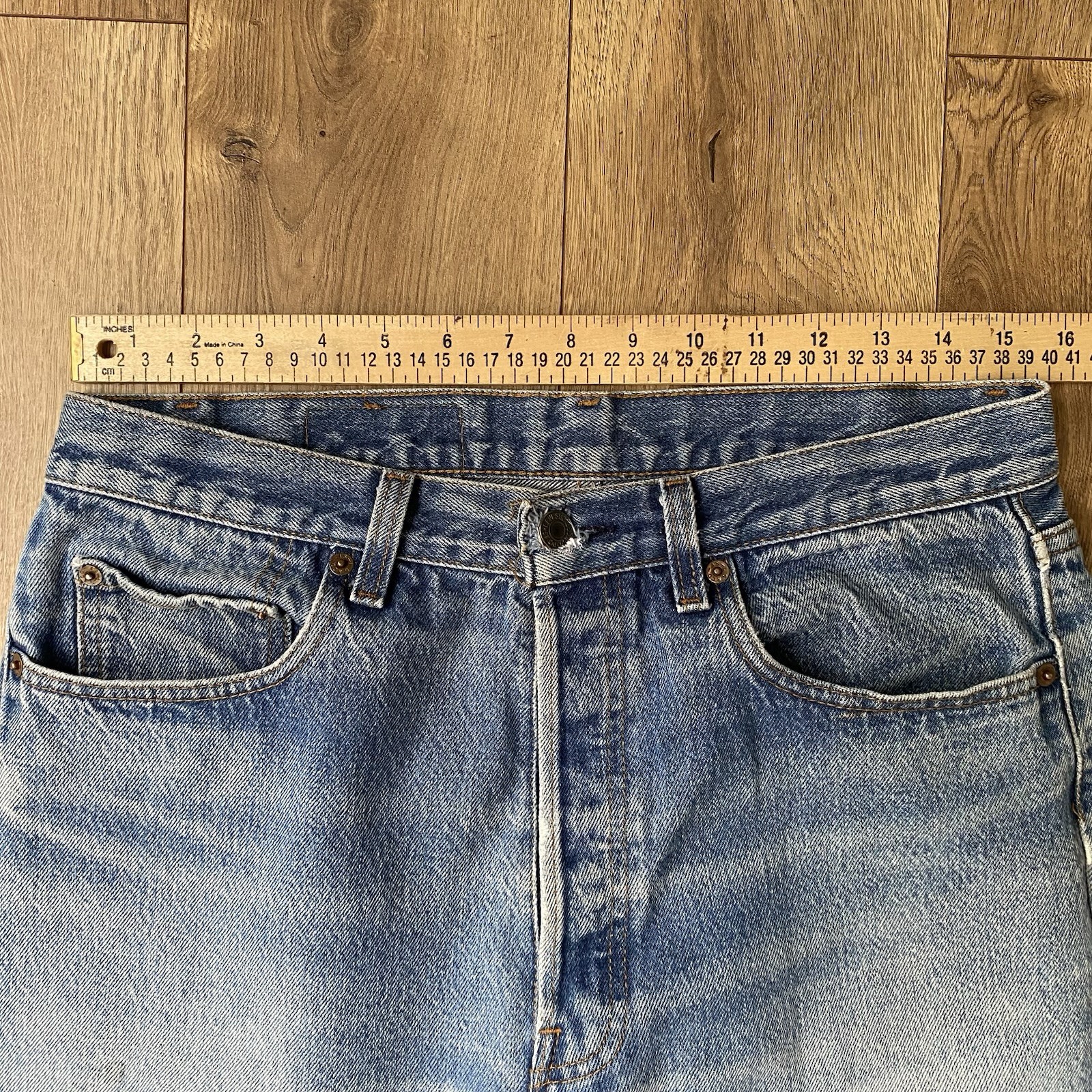 Levis 501 XX Vintage Jeans 80s Blue Faded Denim Straight Made In USA 31 29