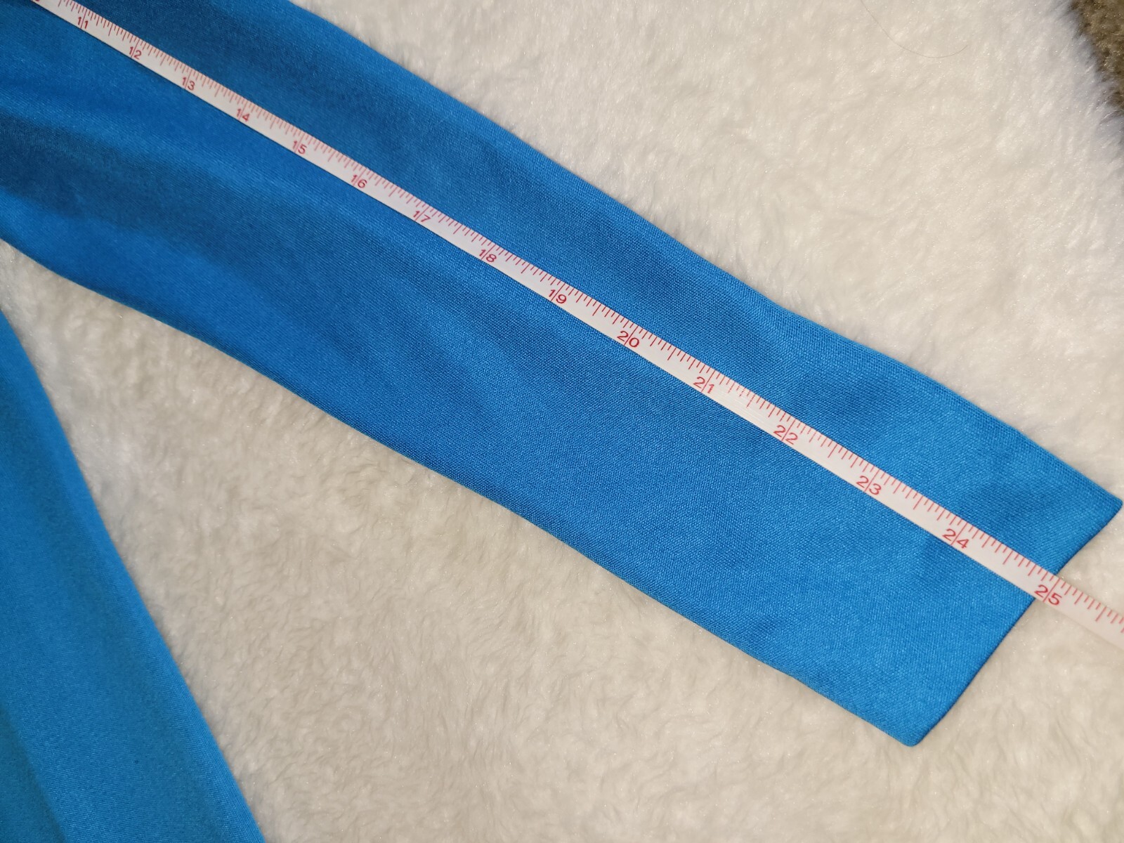 VTG MARITA by ANTHONY MUTO low cut blue day dress attached scarf 1970s European