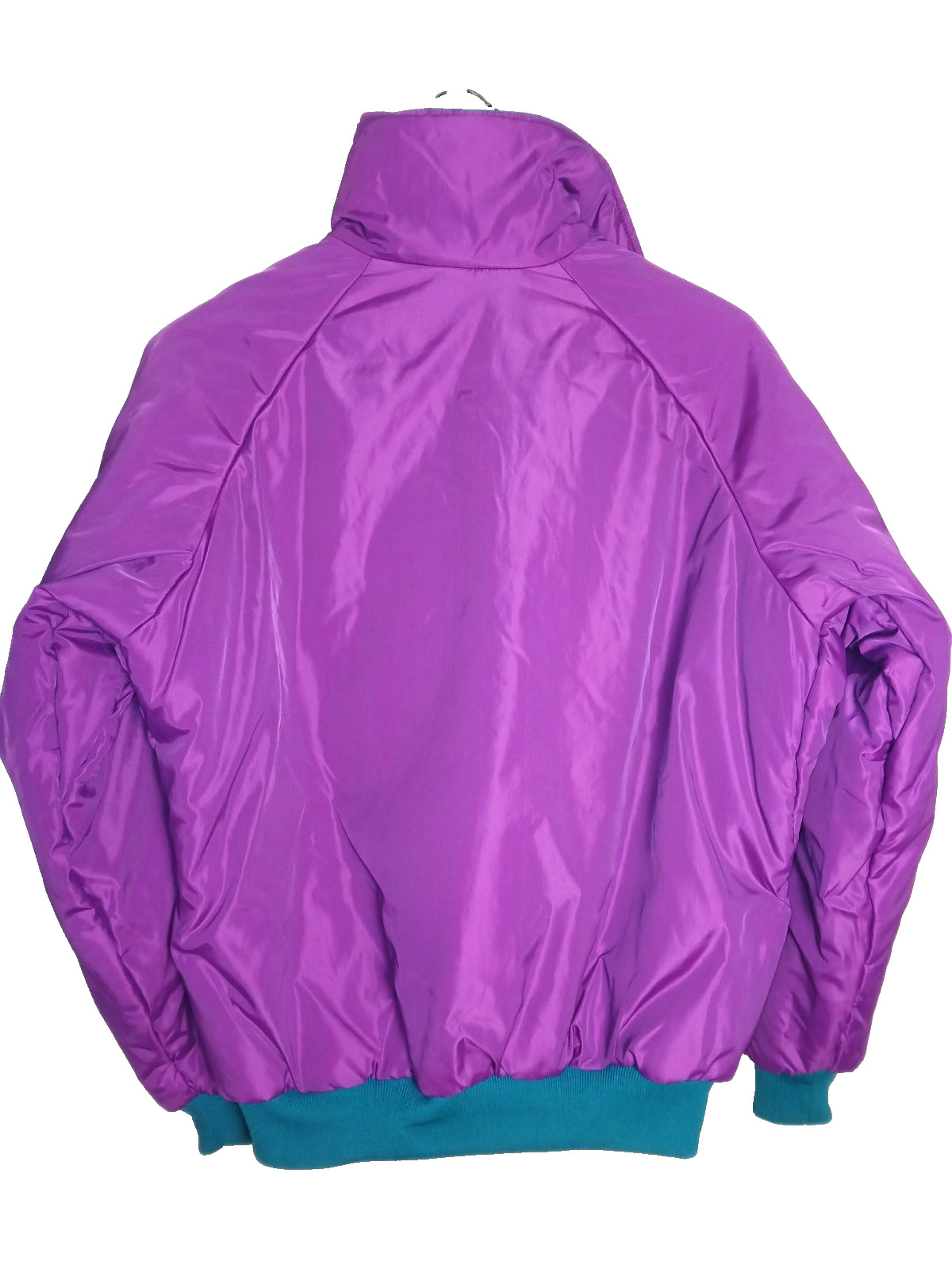 Women’s Vintage 90s Columbia Teal Fusia Reversible Puffer Jacket Coat Size XL