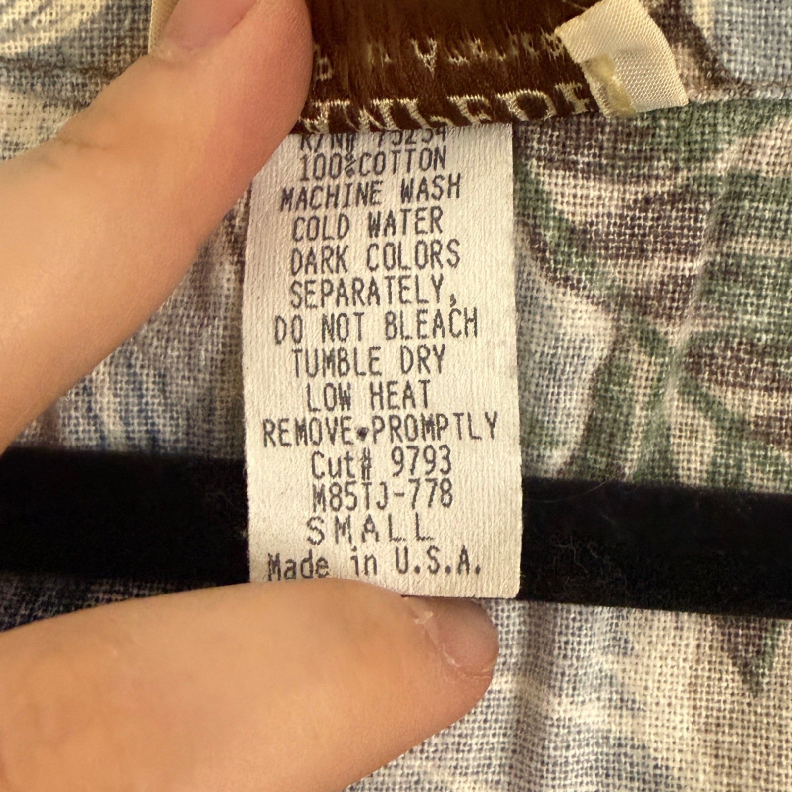 Vintage Women Small Floral Cotton Boho Vest Earthy Indie Granola Cottage Teacher