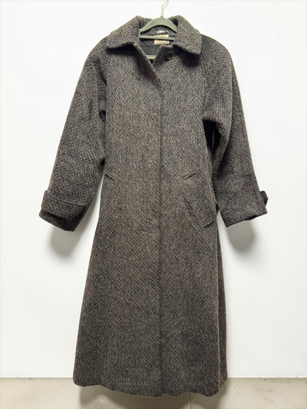 Vintage Central Park Coat Winter Wool Blend Charcoal Gray Women’s 4