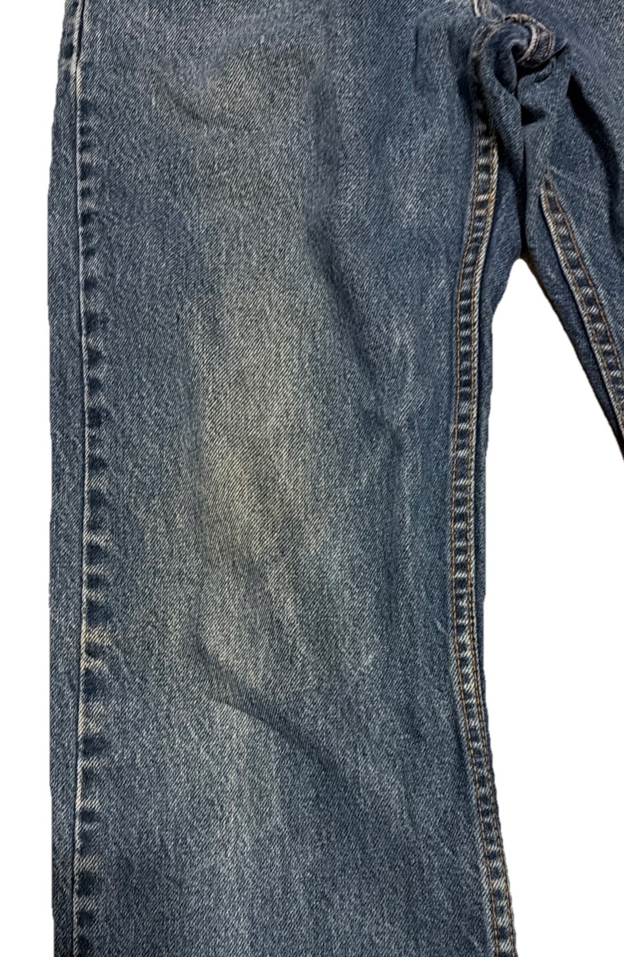 Vintage Levis 505 0216 Red Tab Blue Jeans Denim Womens 30×33 USA Made Fades 90s