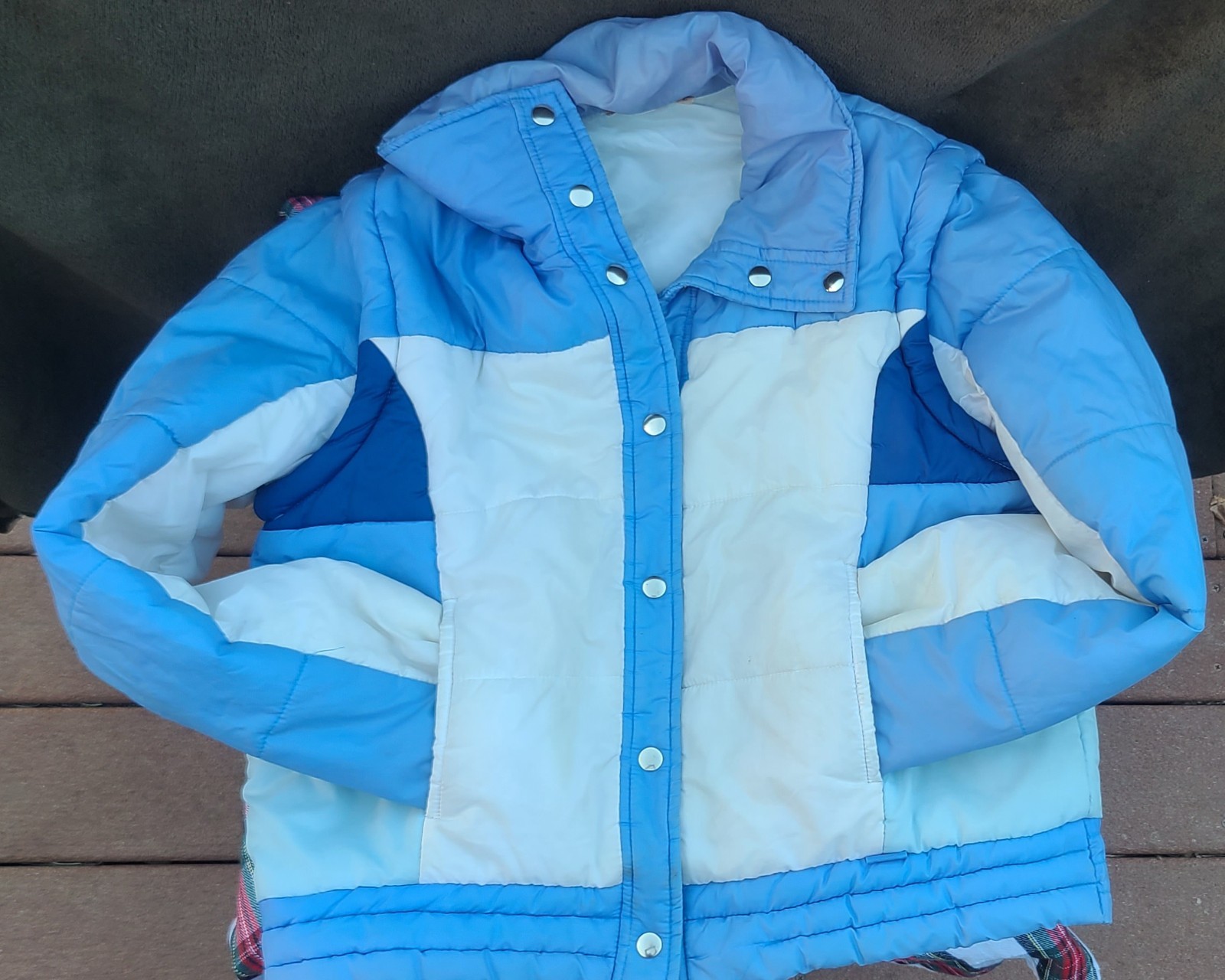 1970s Vintage Puff Ski Jacket *MINT* with Zip Off Sleeves! Size Large Adult