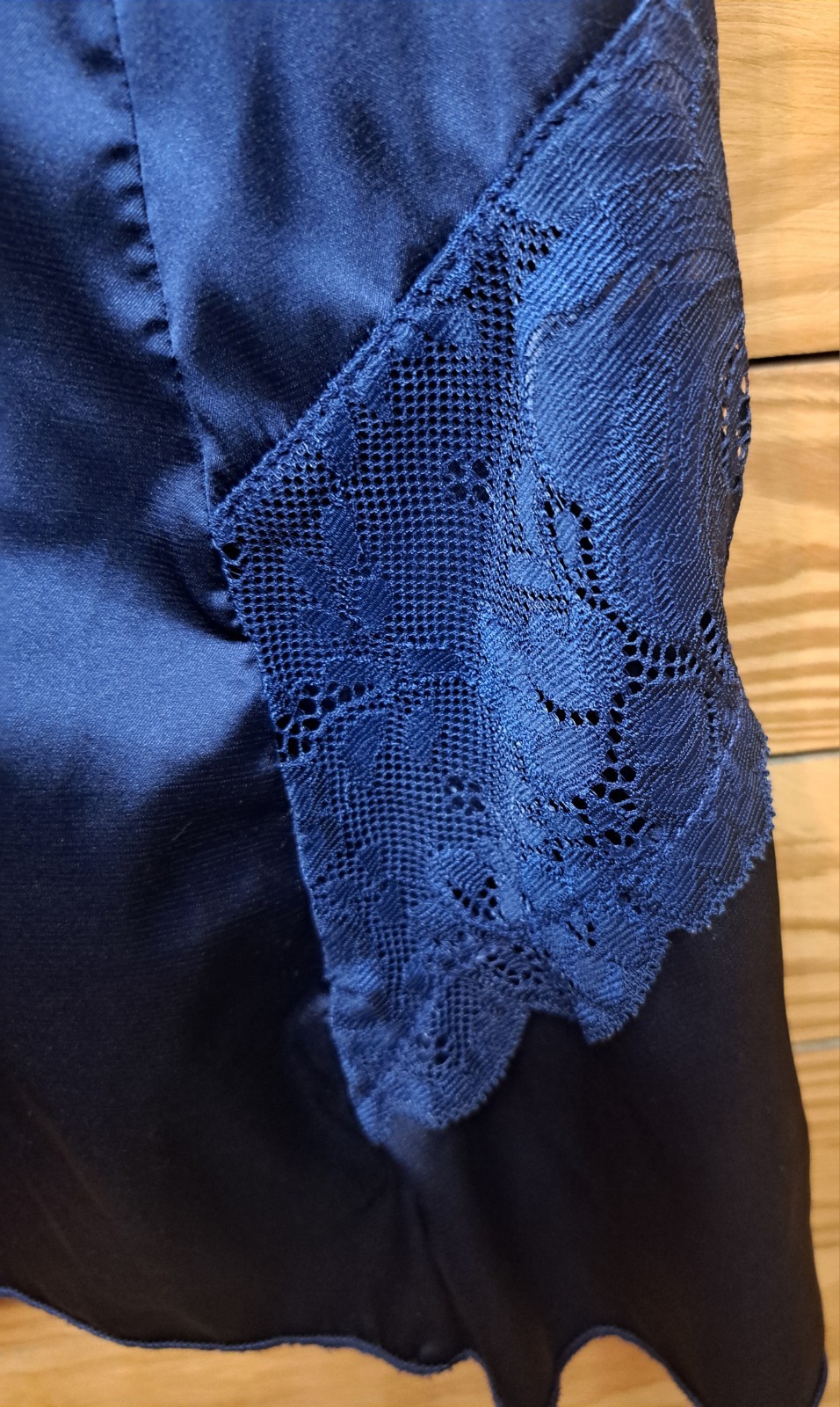 Ladies Sz XXL Blue Lace Camisole Adj Straps AVIDLOVE Y2K