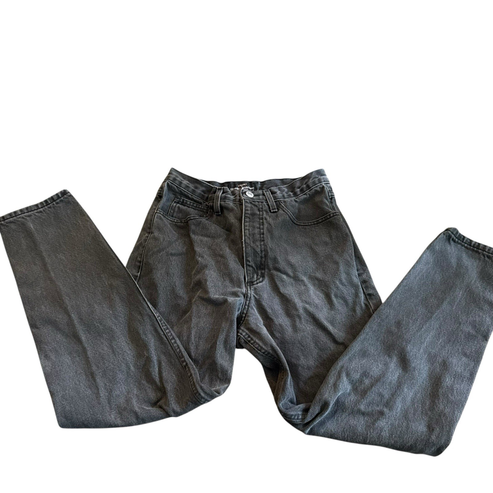 Vtg Woman’s 1990s GUESS JEANS, Size 30, Blk, Tapered Leg, Zip Ankle, Style 39015