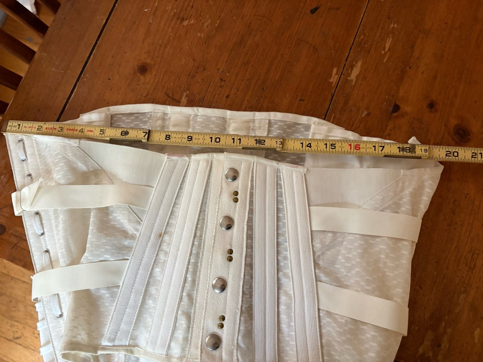 Vintage 1970s lace up Fan Medical Corset Girdle Brace Cosplay W Up To 35
