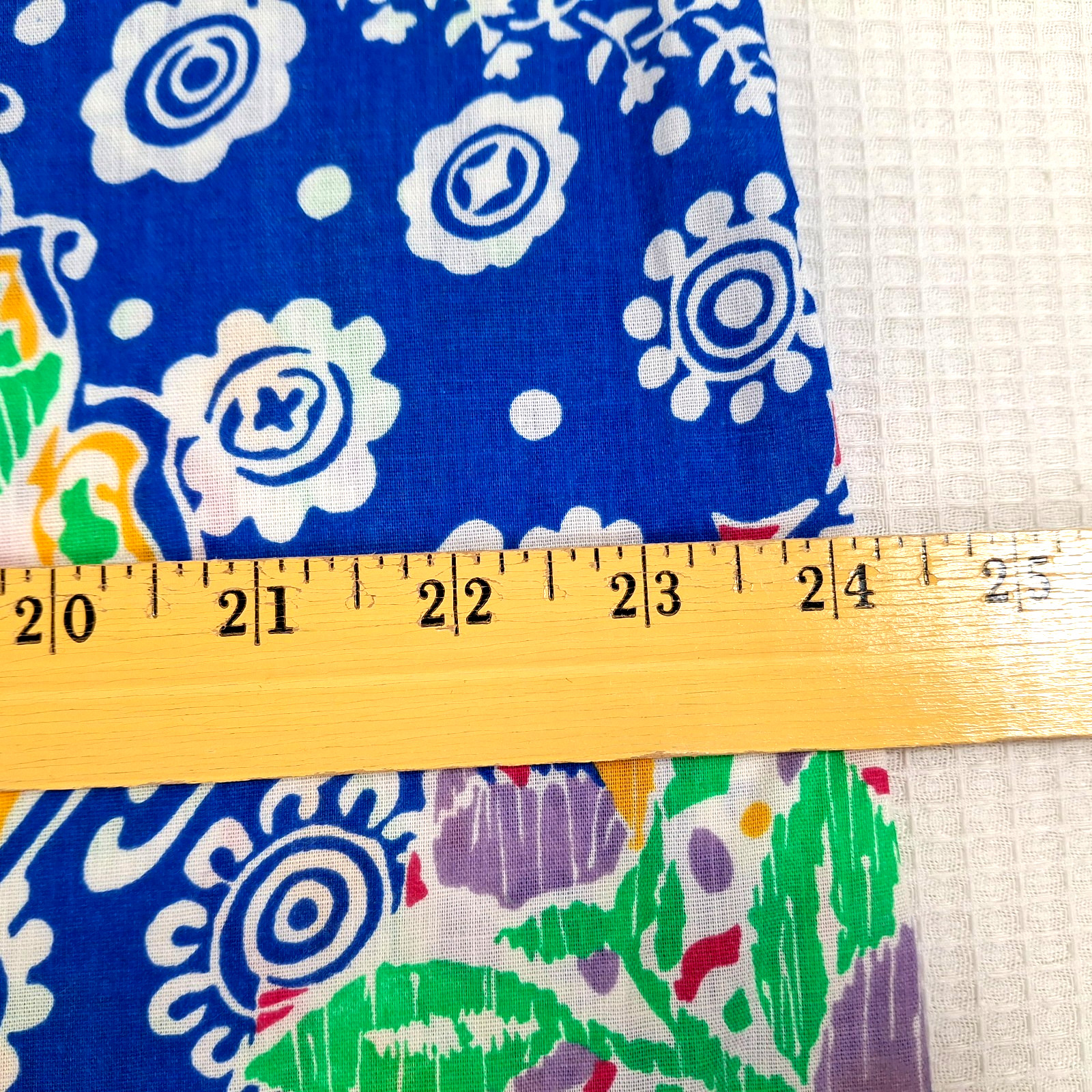 Vintage Lounge Around Women’s Size L 12 ? Snap Buttons Blue Floral Made In USA