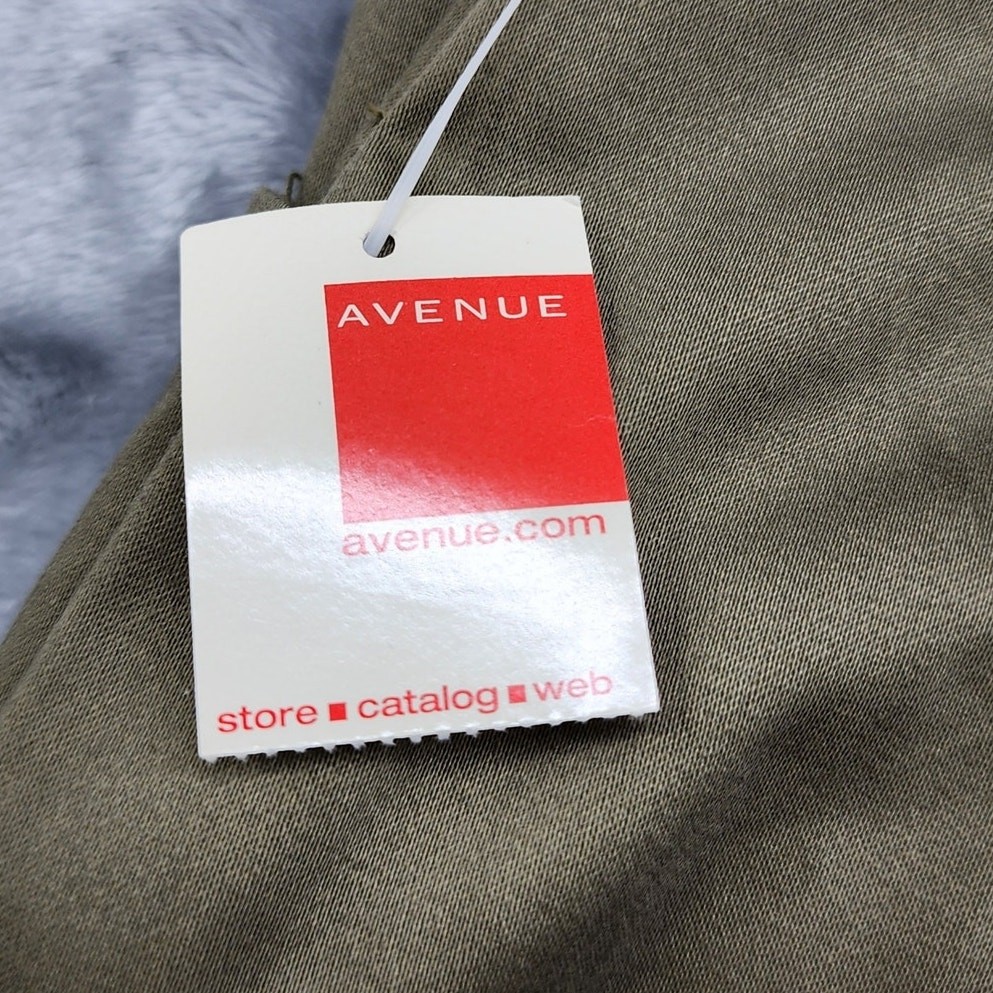 NEW Vintage Avenue Pants Womens 28 Brown City Stretch High Rise Wide Leg Office