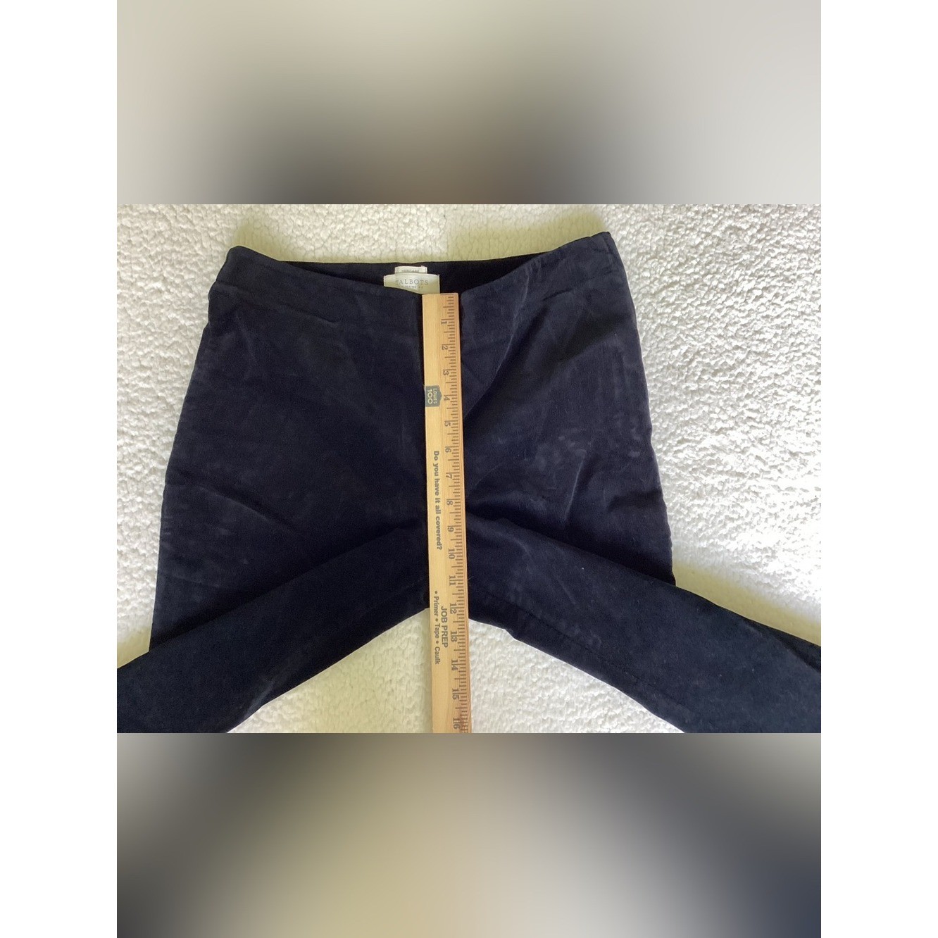 Talbots Heritage Petites Navy Velvet Pants Size 12P Quiet Luxury Old Money