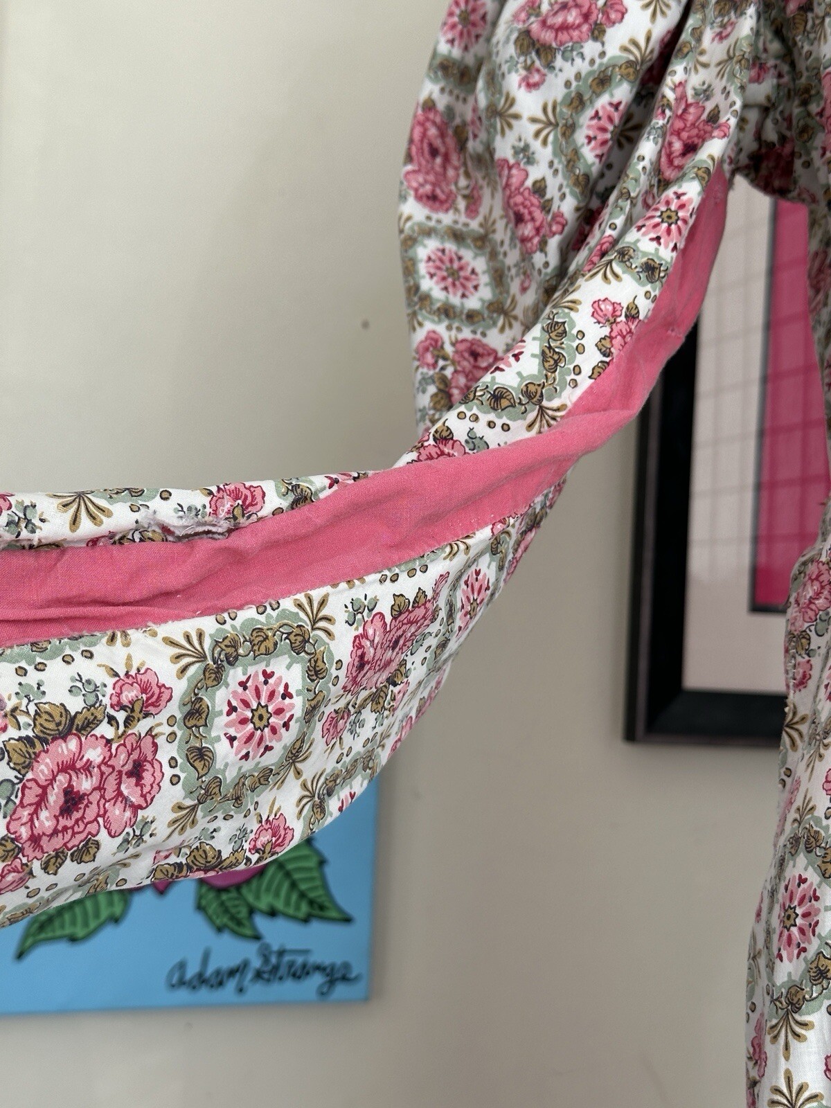Vintage Theatrical Gown Dress-pink Floral Old World Victorian Style-prairie-M/L