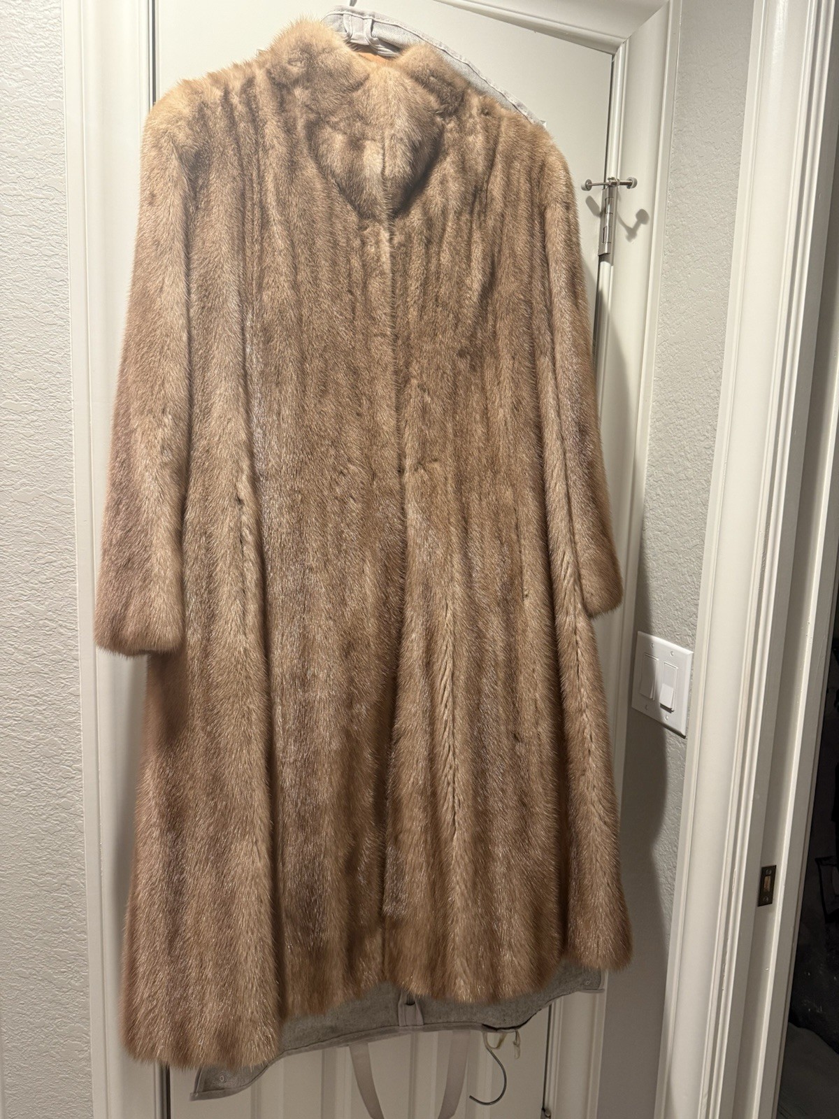 Natural Female Pastel Mink Coat Vintage Retro Rare