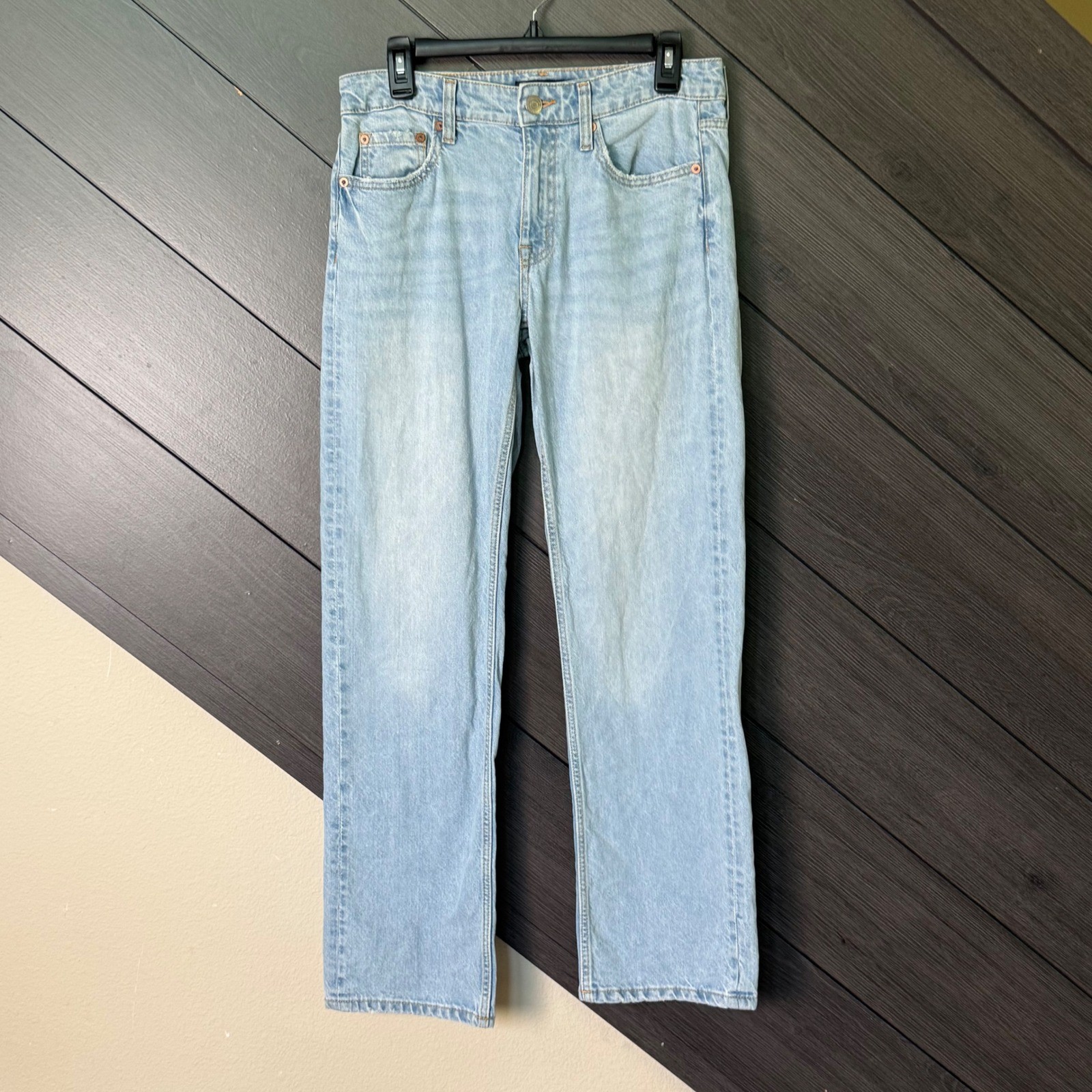 Aeropostale Women’s Low Rise 90’s Baggy Jeans Size 4 Light Wash Wide Leg