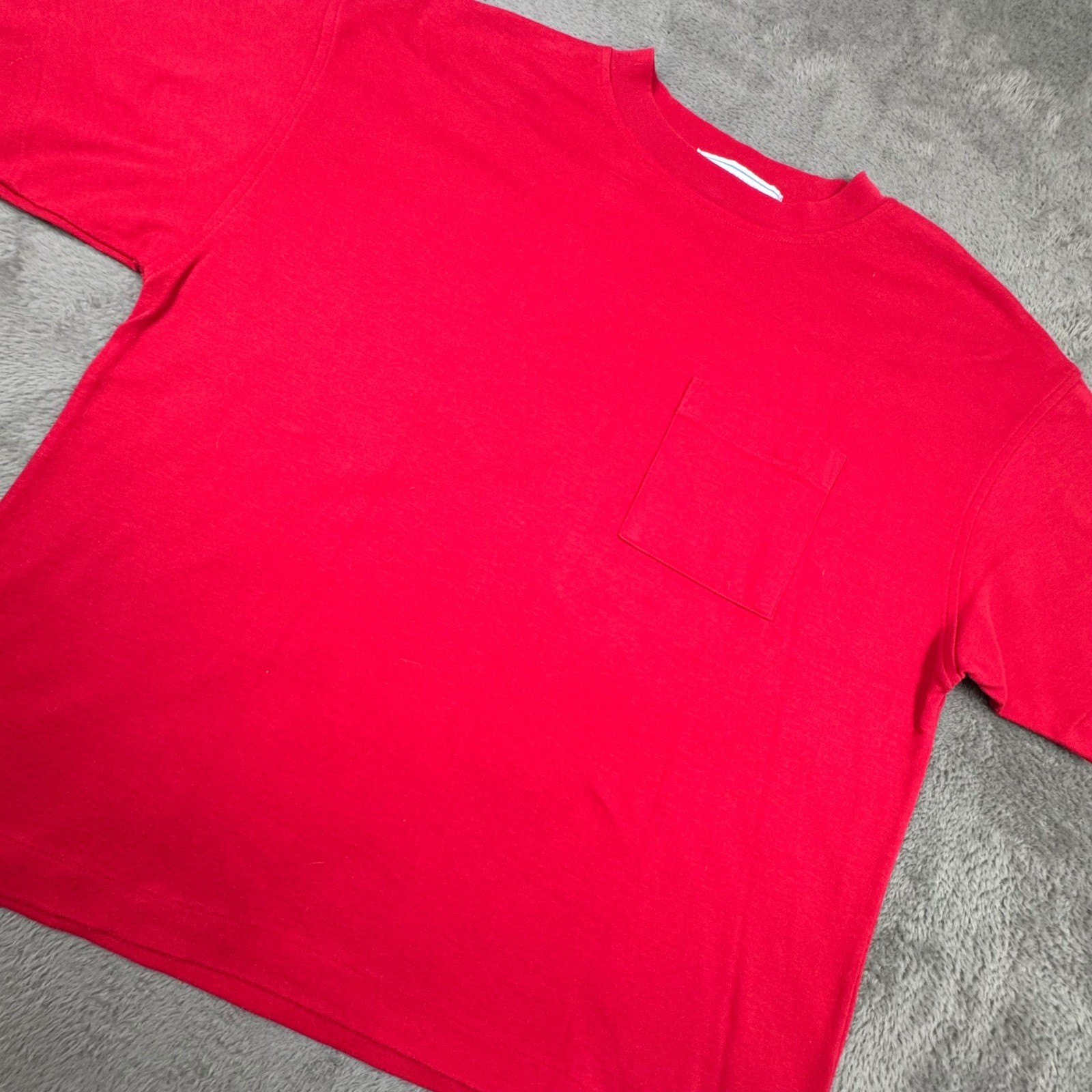 Northern Isles T-Shirt Womens L Red Excellent Vintage 90s Single Stitch Pocket