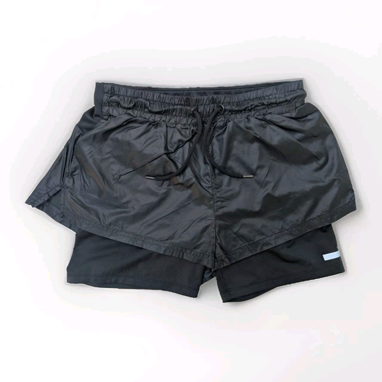 ADIDAS Stella McCartney Glanz Nylon Shorts Running Womens Gym S Vintage Sports