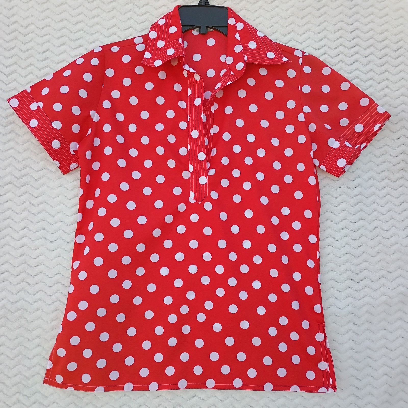 Vintage King James California Red Polka Dot Women’s Small * Look Measurements*
