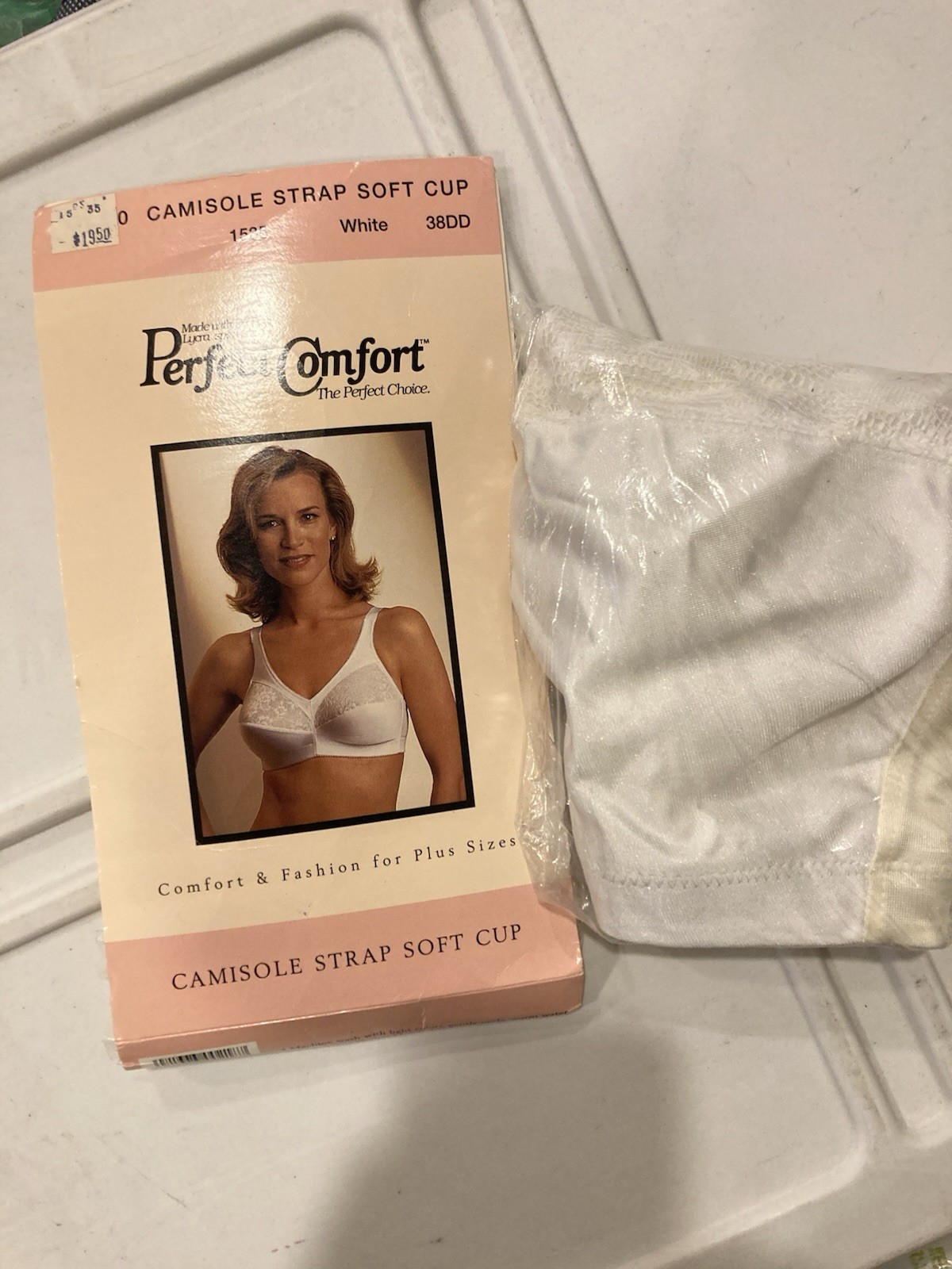 VTG PERFECT COMFORT The Perfect Choice white 38DD Camisole Strap Soft Cup Bra