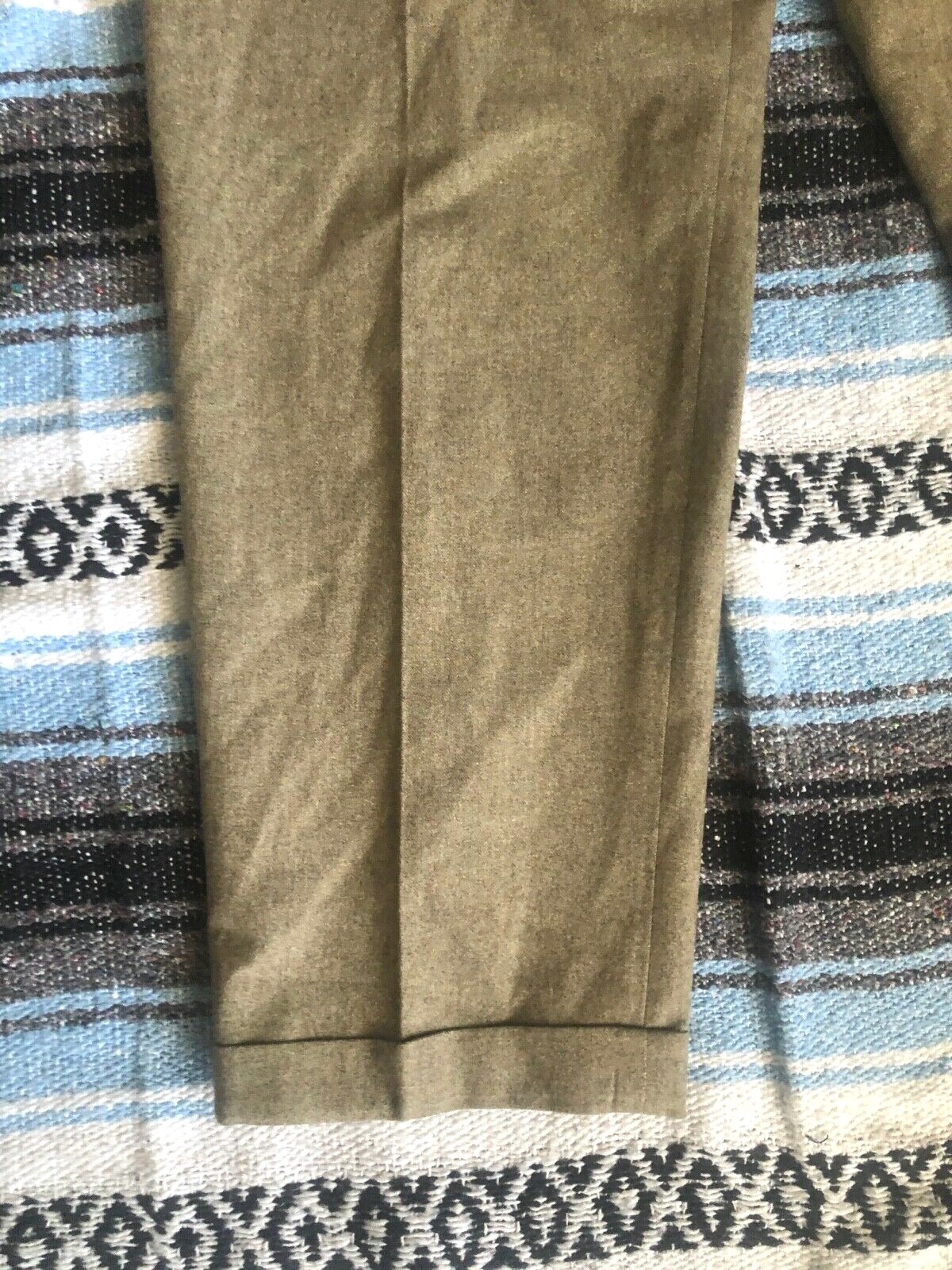 Vtg 70s 80s Pants 14 COMPANY ELLEN TRACY Wool Tweed Pleat Menswear Hepburn Cuff