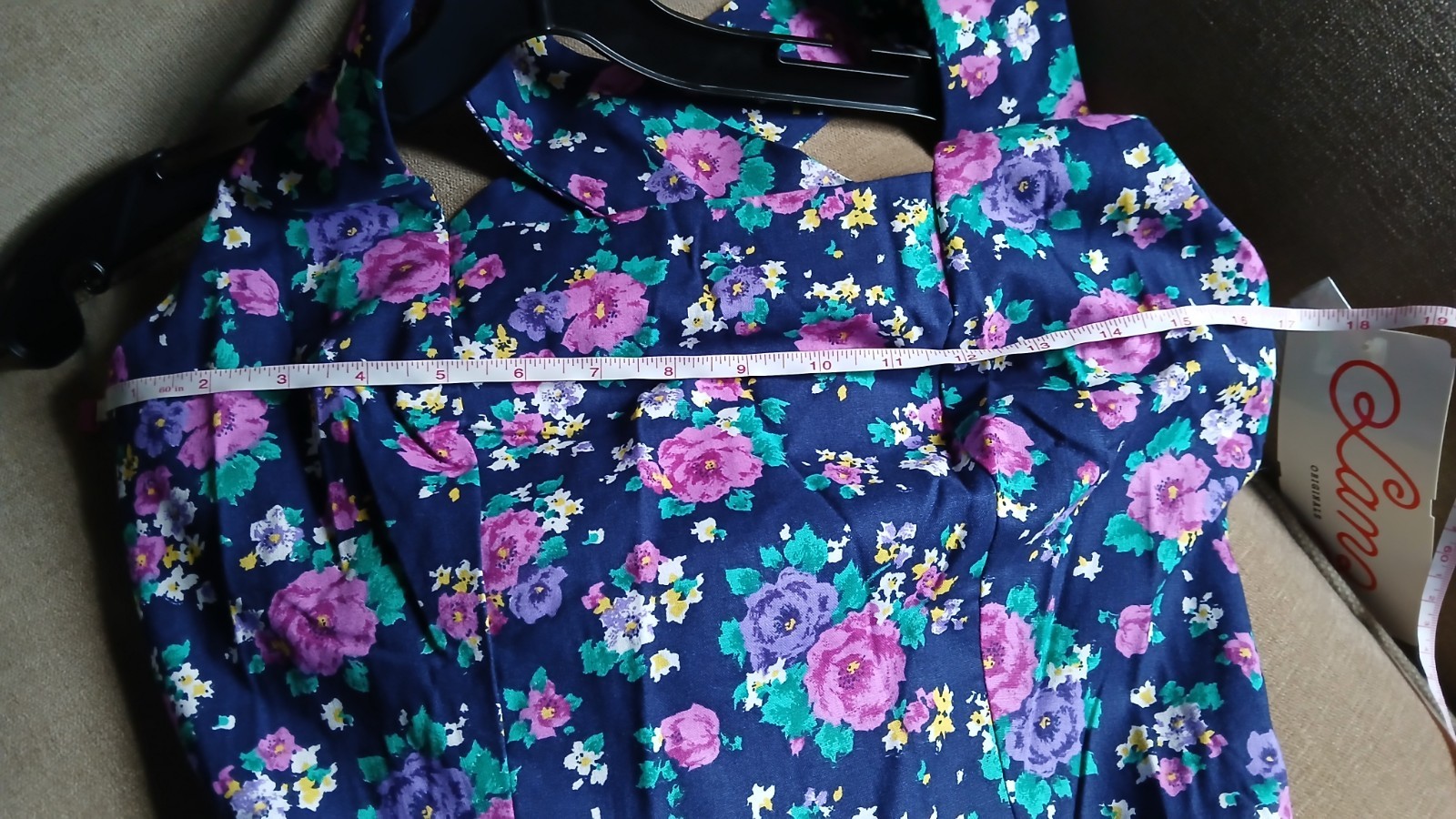 Lanz Originals Wonderful Vintage 80’s-90’s NWT Floral Blue Sundress Size 8