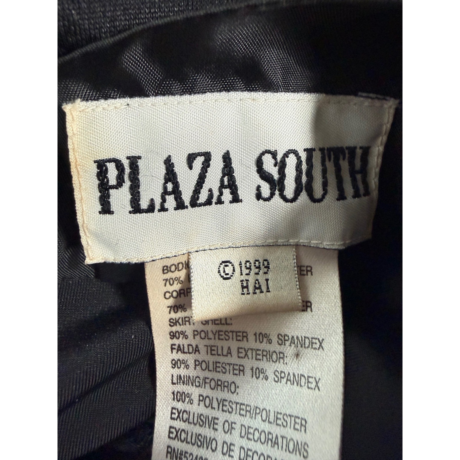 Plaza South Vintage 1999 Black Beaded Floral Burnout Velvet Maxi Dress Goth 8