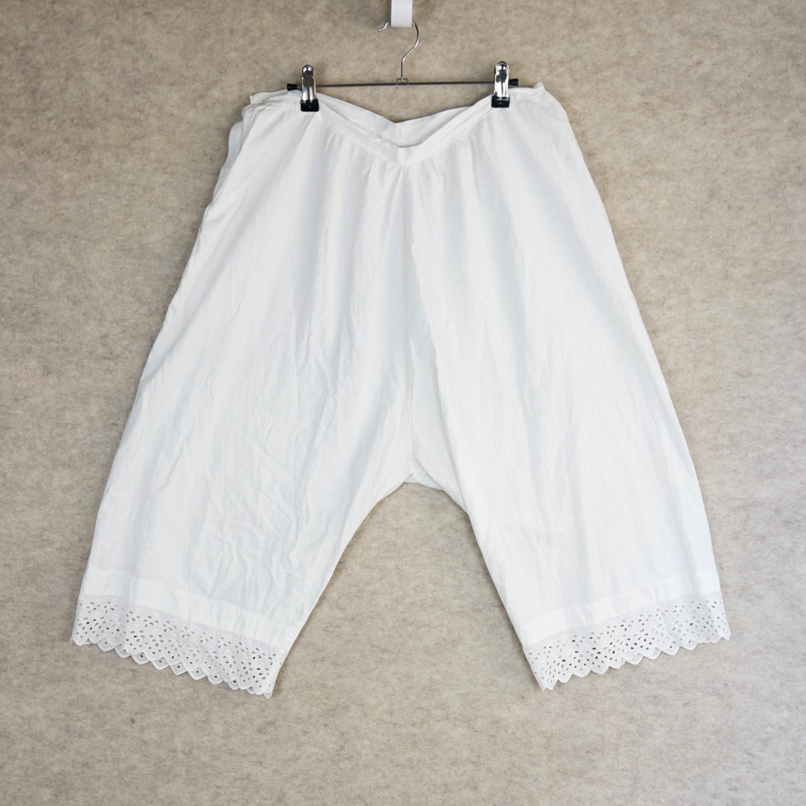 Vintage Edwardian/Victorian Cotton Bloomer Shorts 32″ Waist Coquette Lolita