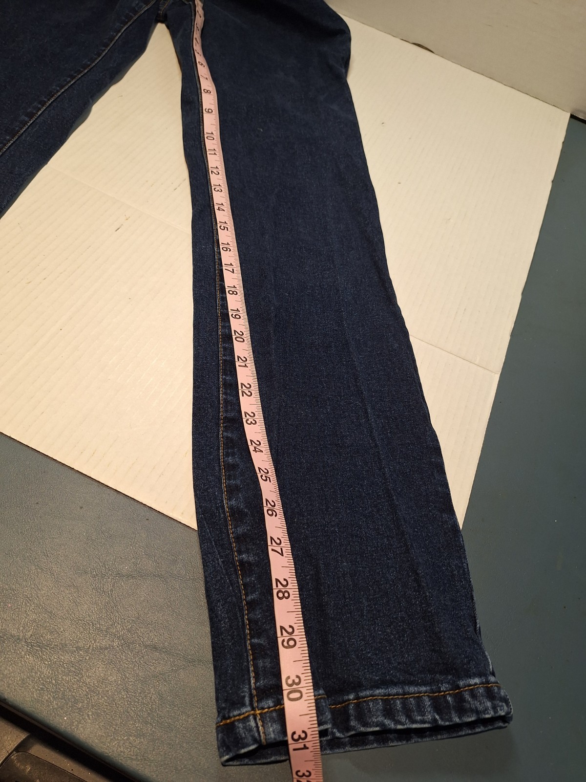 Vintage Tommy Hillfigure Jeans 2001 Size 7 Tall Dark Wash Cotton Blend Y2K