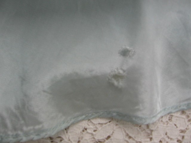 VTG 1940 GOWN-BLACK VELVET-BLUE LINING-VTG SIDE SNAP CLOSURES-FOR RESTORATION