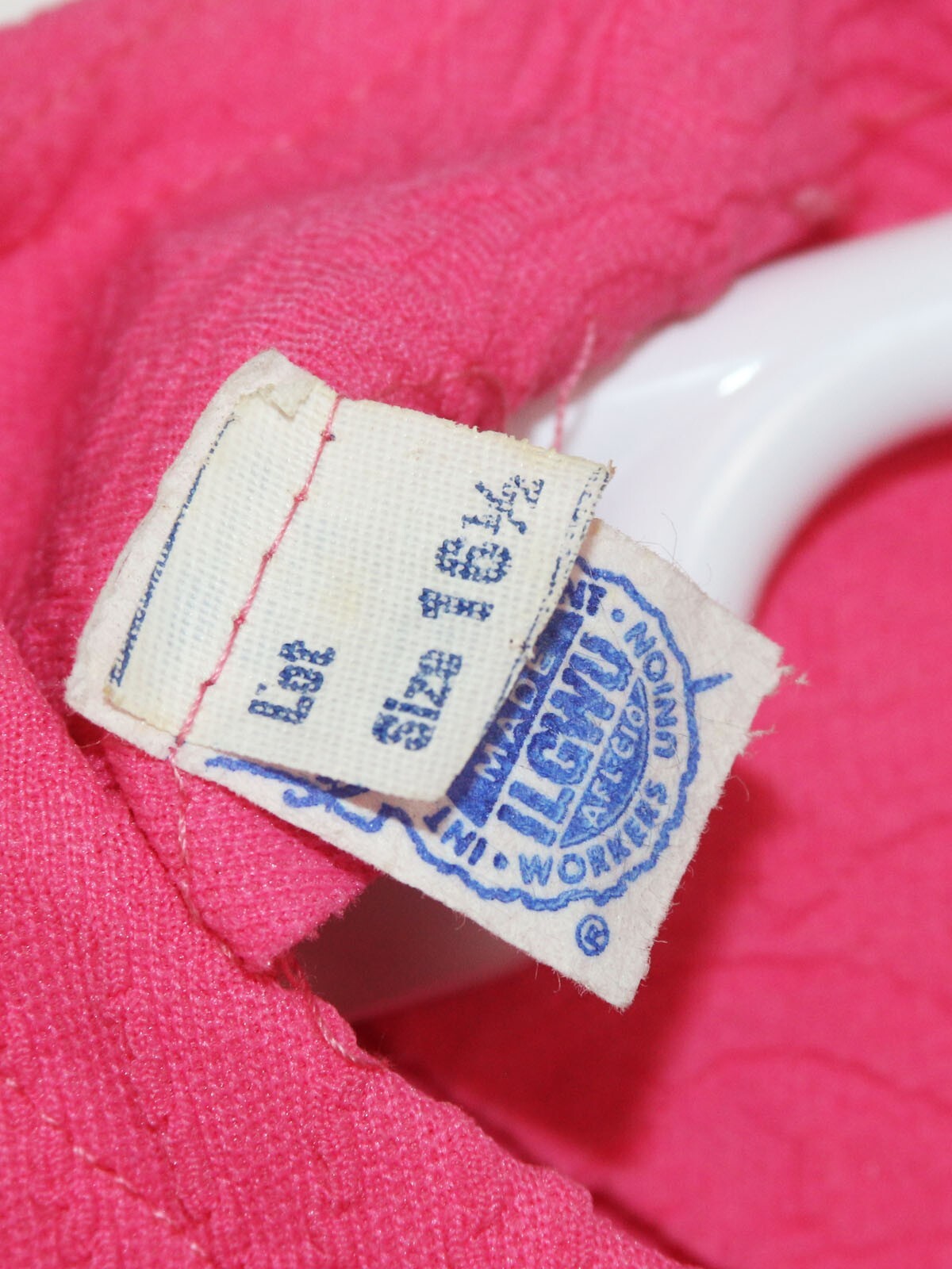 NOS w/Tags 1960’s Vintage Lorac Original Bright Pink Dress Sz 16.5 with Brooch