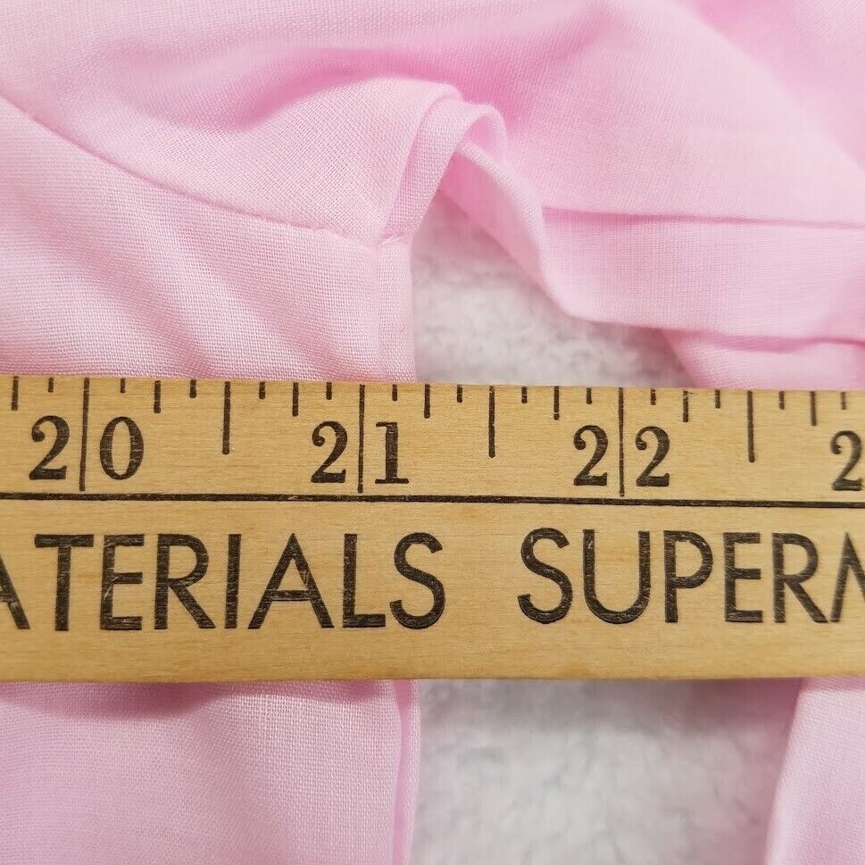 Katz Gown Womens 34 Pink Long Sleeve Buttons Eyelet Lace Vintage 60s Nightgown