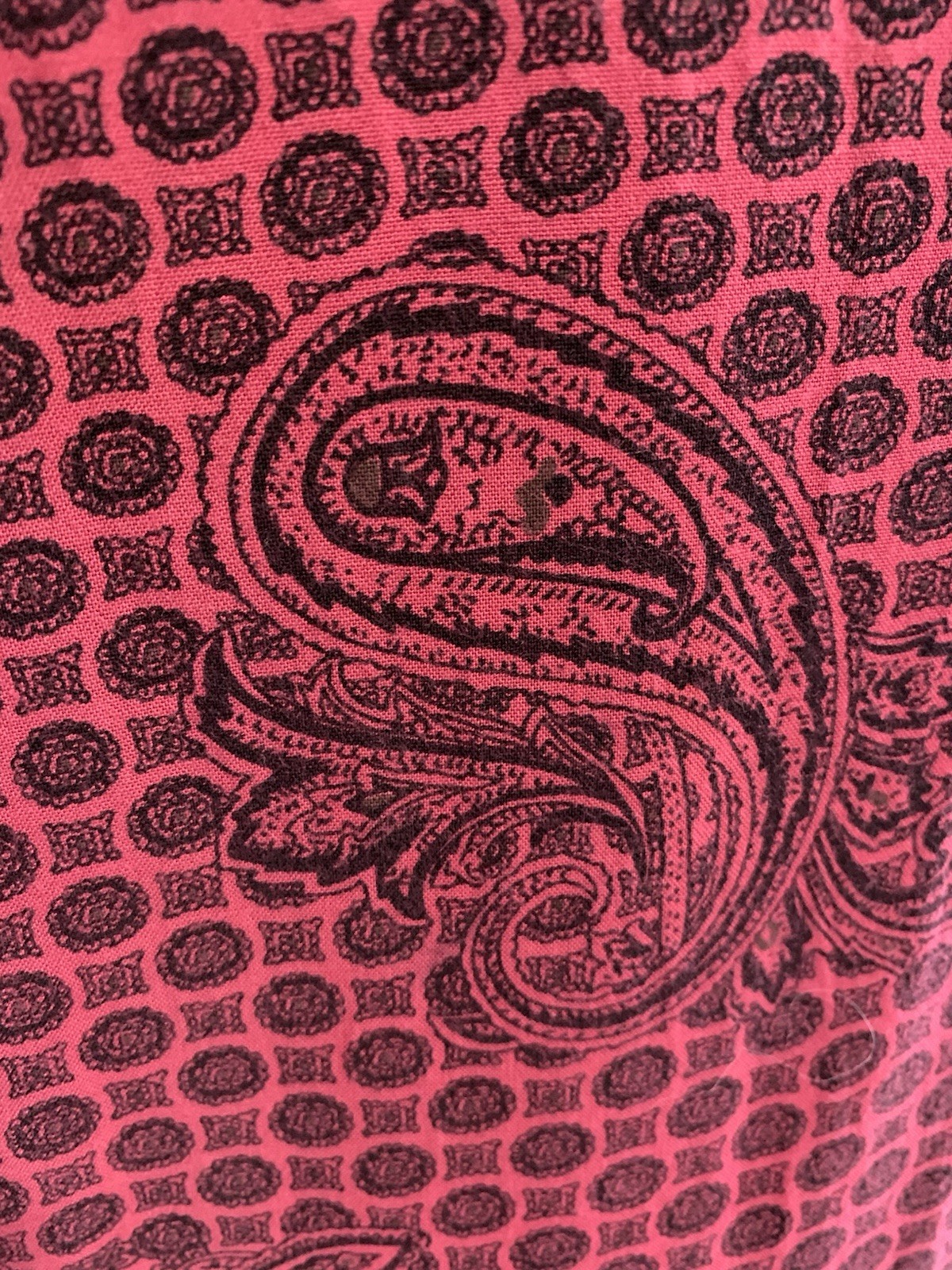 D.B Sport Dress Vintage 90’s Pink Black Paisley Medallion Print Size Large