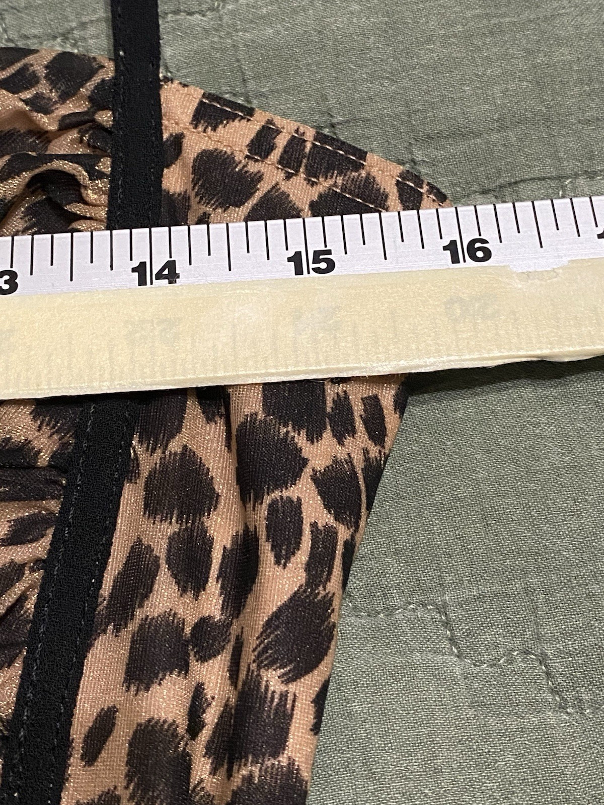 Vintage Y2K Joseph Ribkoff Leopard Print Black/Gold Shimmer Slip Dress Sz. 8