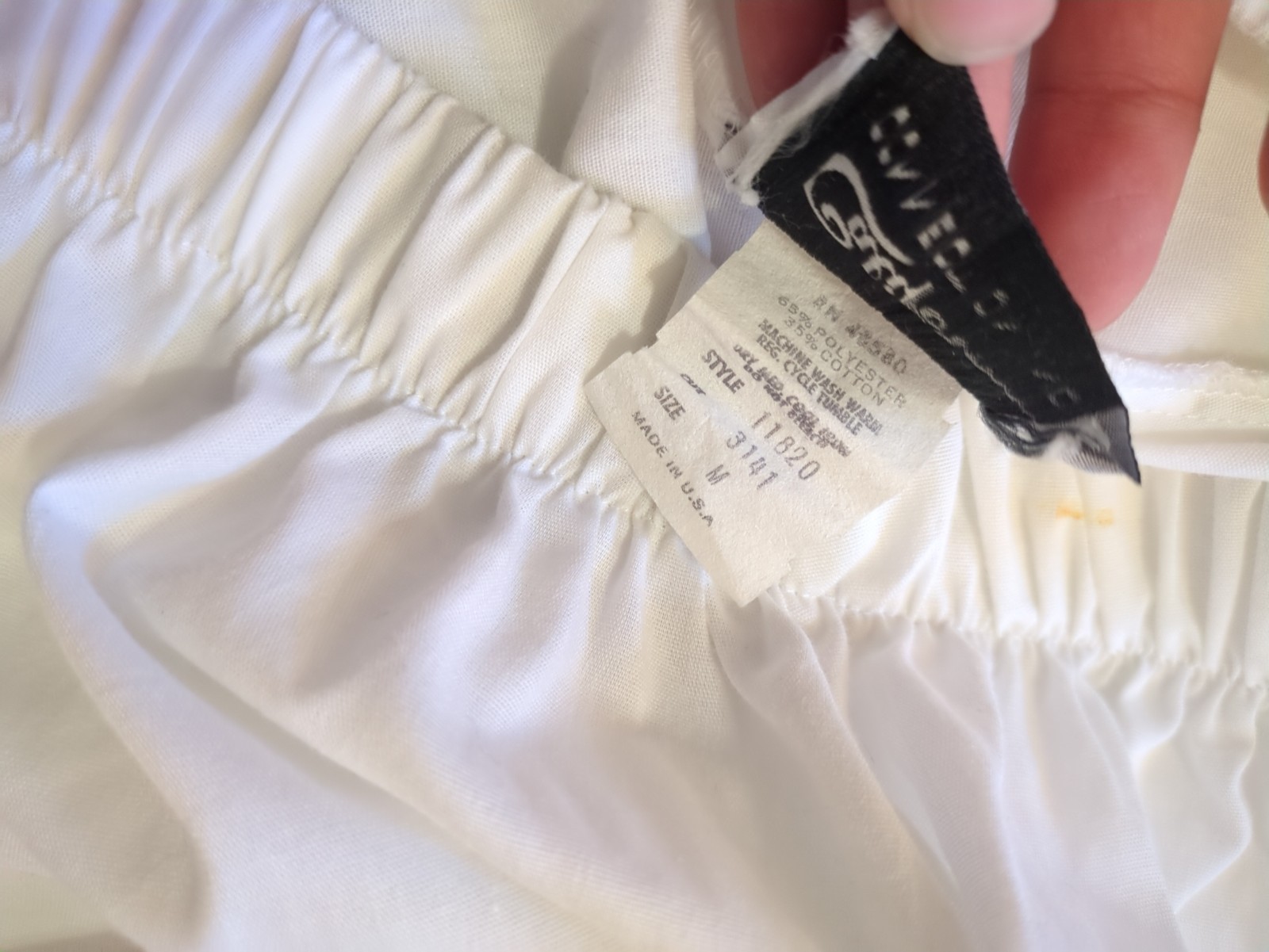 Vintage California Connection White Ruffle Petticoat Skirt M Cottagecore Slip