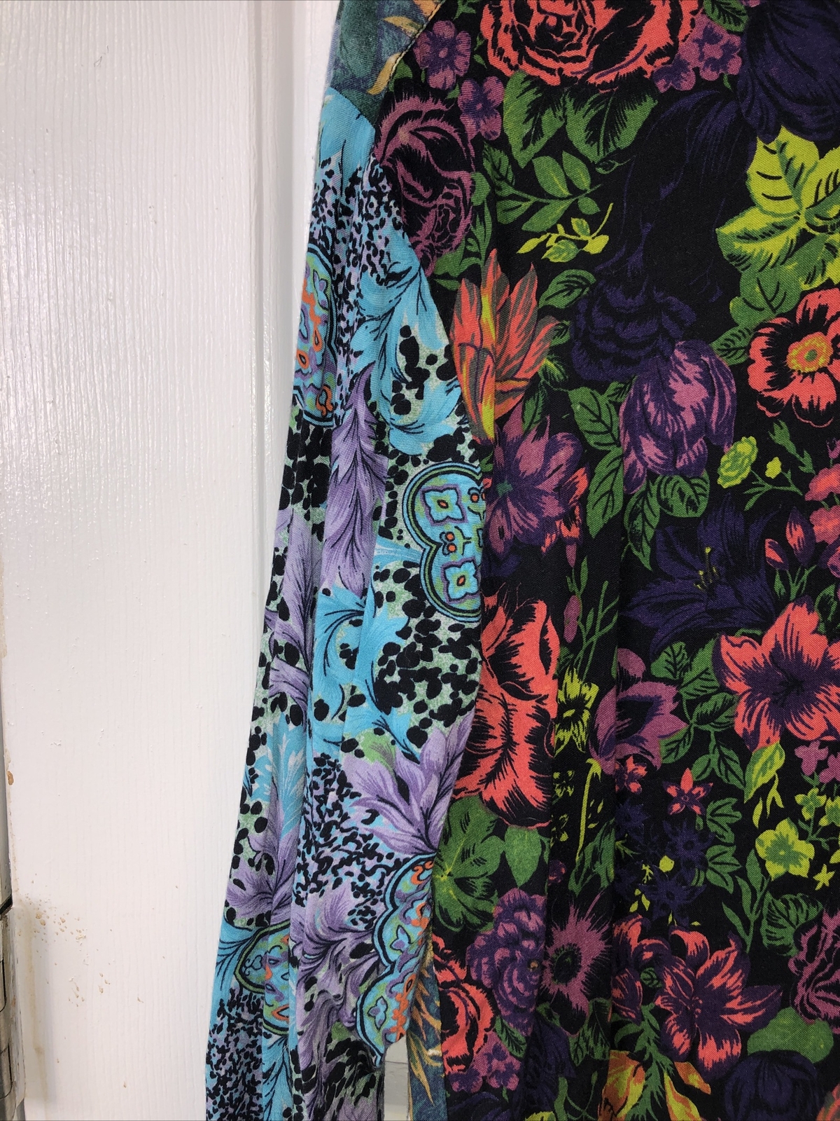 vintage floral IGNITE women’s blouse psychedelic Hippie Chick￼ Size S￼ (N-2)