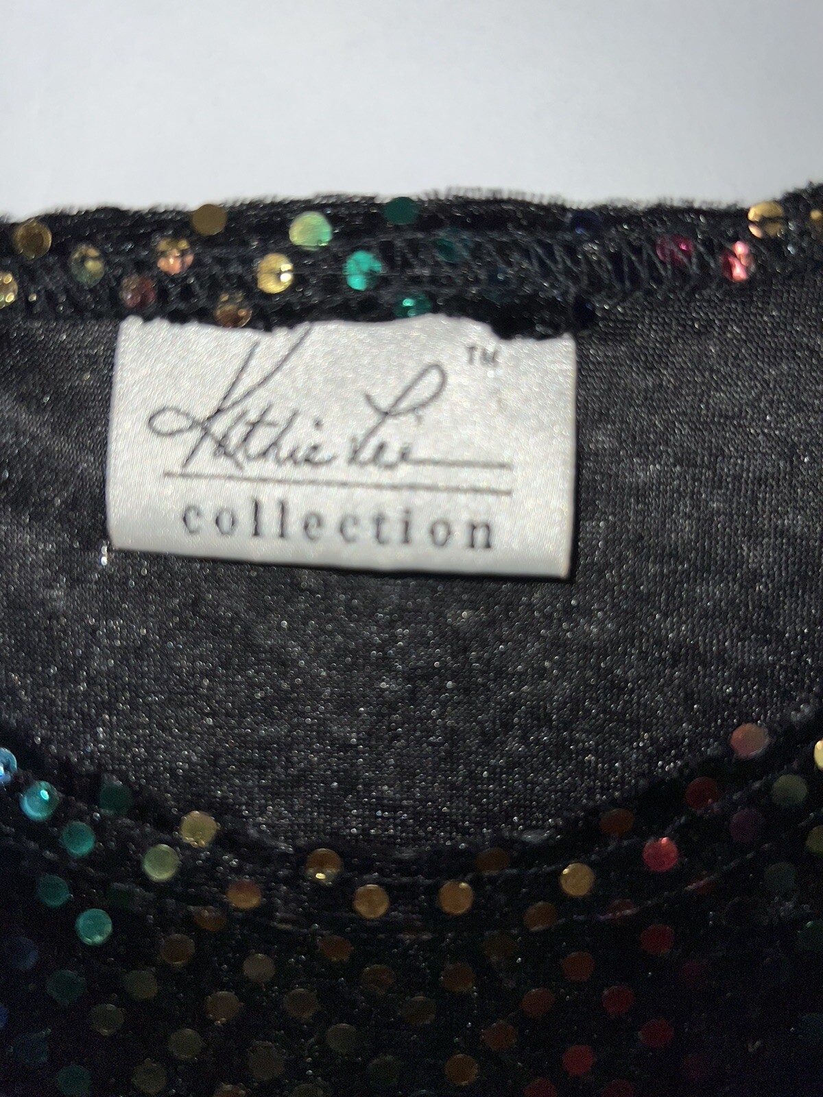 RAINBOW SNAKESKIN SEQUIN VELVET TOP SHIRT POP DIVA 1990s CLUB RAVE VINTAGE Y2K L