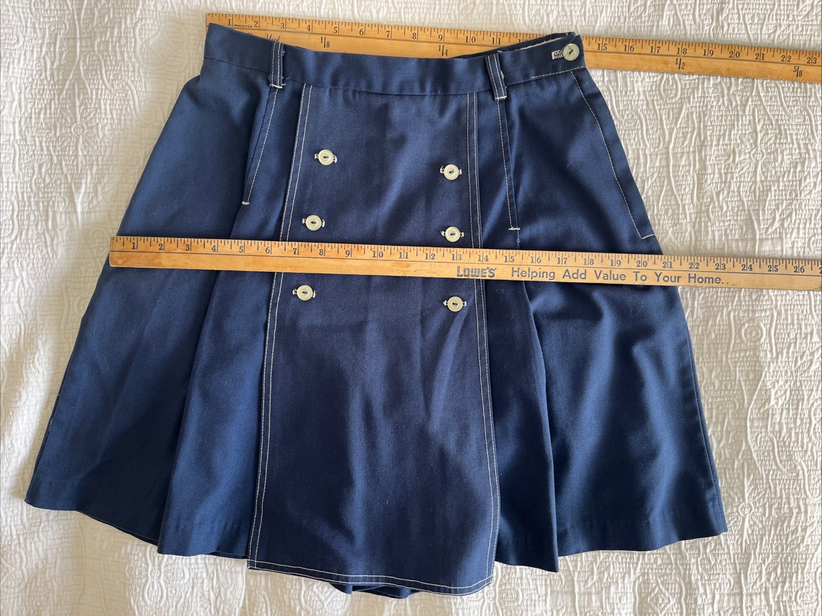 Vintage 1970’s – Gauchos/Culottes/Skort – Blue – Gator Of Florida