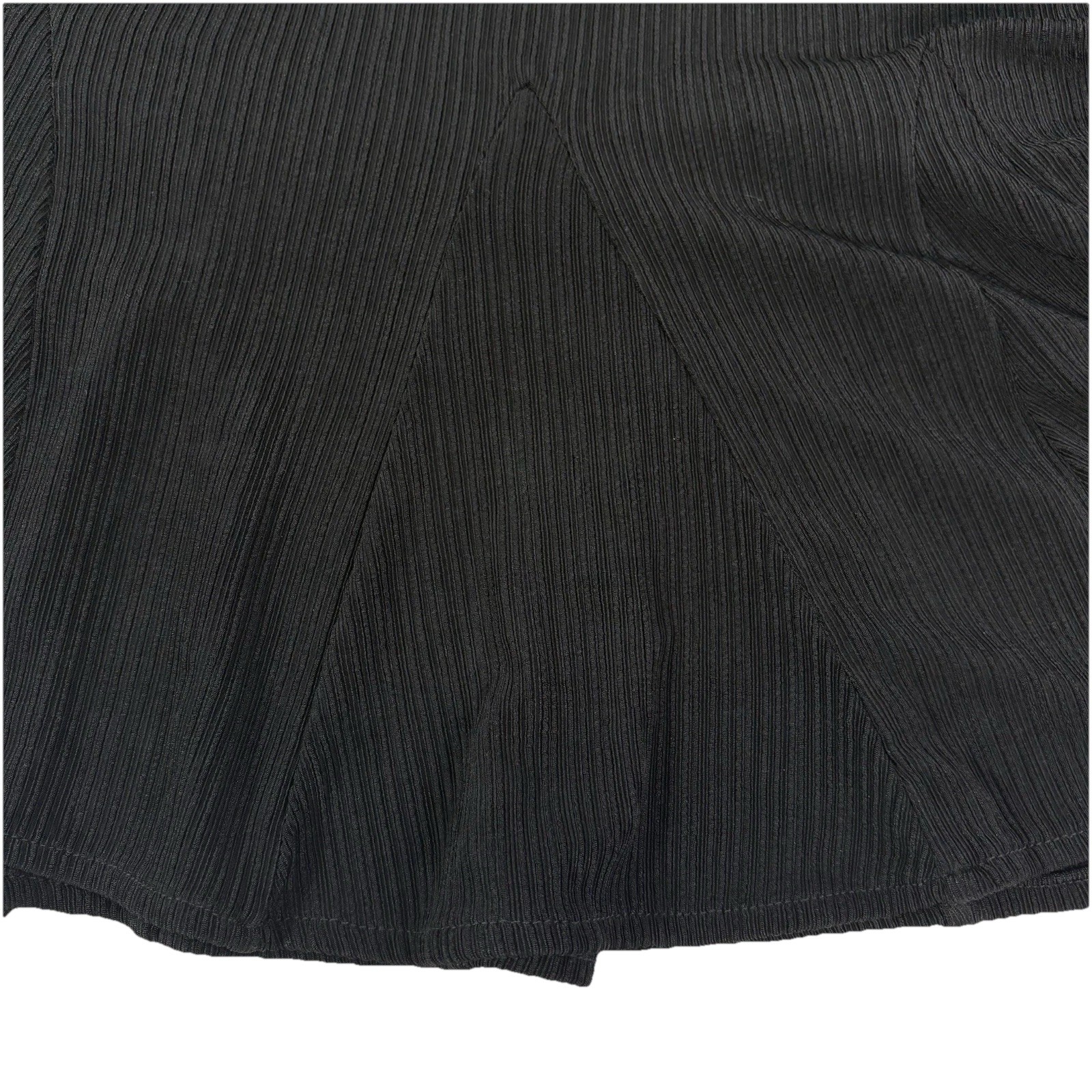 Vintage TanJay 3-Piece Set Black Ribbed Skirt Top Jacket Size S/P Beaded Neck