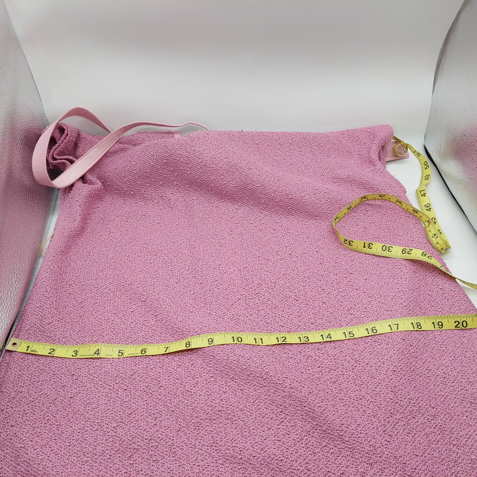 Leslie Pomer Pink Sleeveless Dress With Jacket Size 14 B 1960 Belted READ