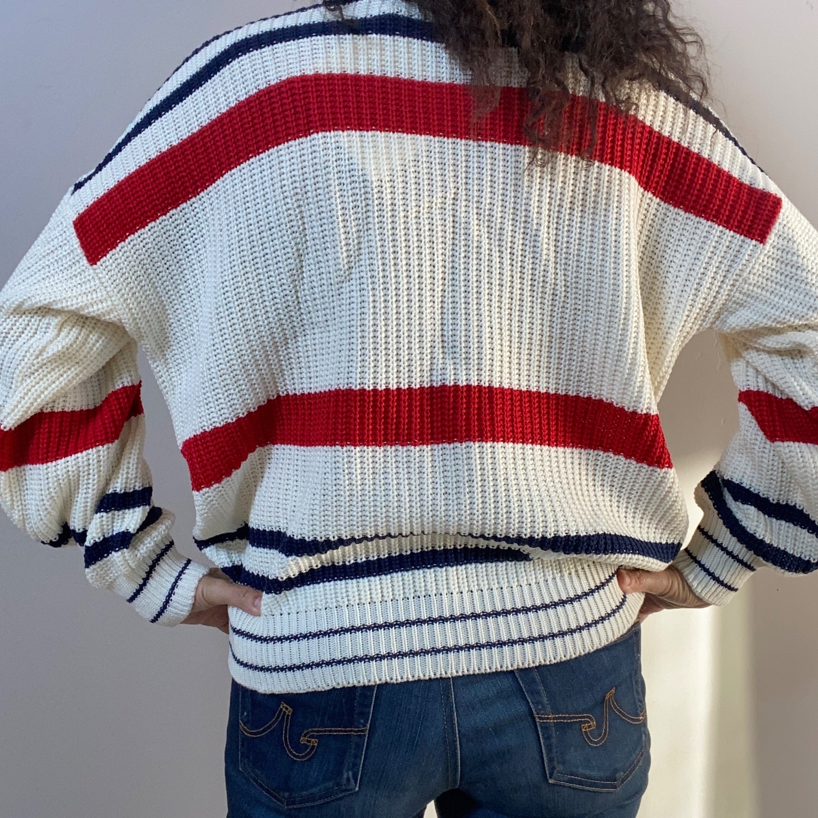 NWT Vintage 80s Rhythm & Blues by Catalina Womens Novelty Music Band Sweater XL