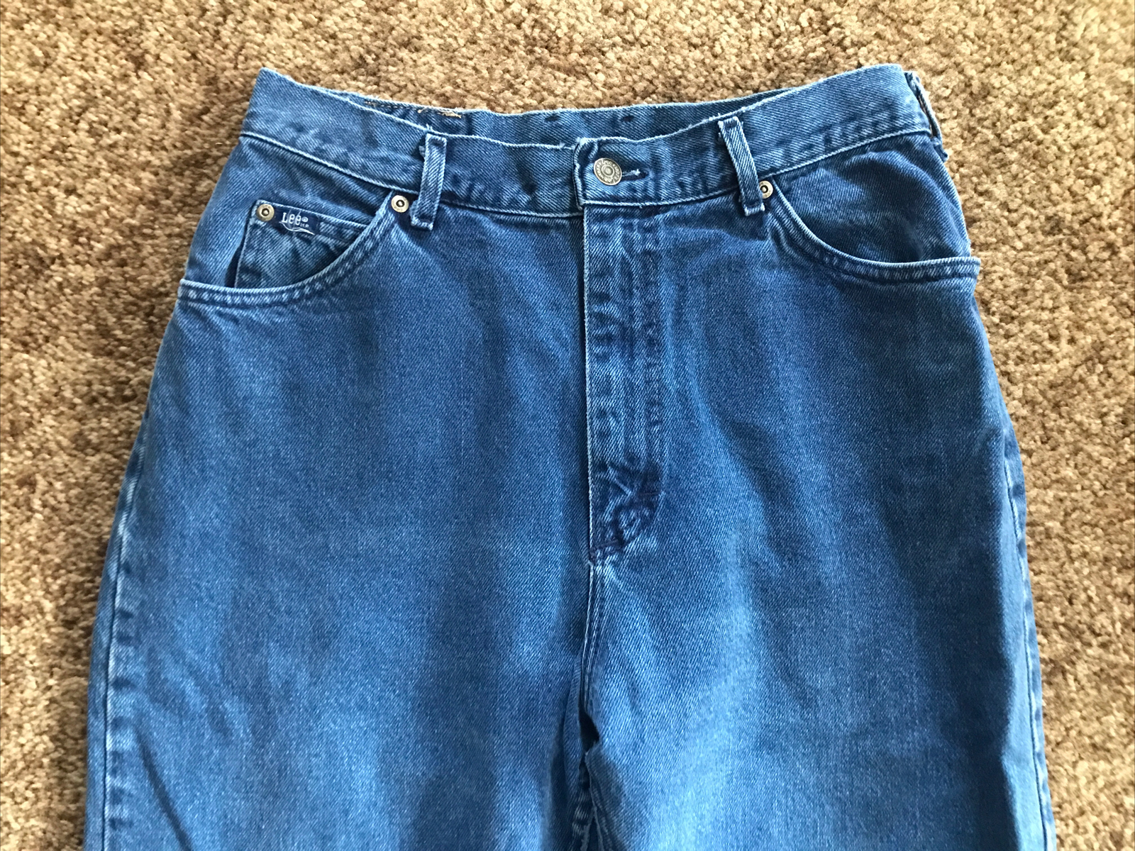 Vintage High Waist Mom Jeans LEE Small 30″ waist / 28″ inseam 1980s USA made