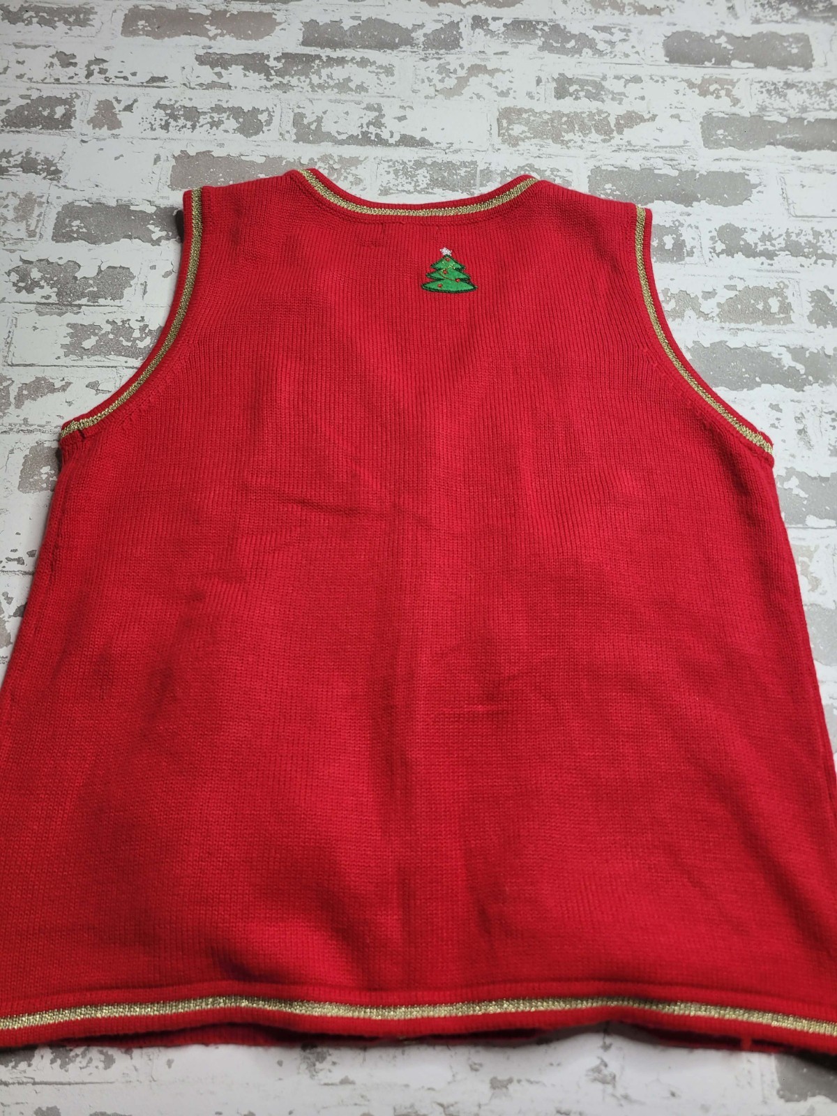 White Stag Women’s Christmas Vest Holiday Vintage 90’s XL 16-18